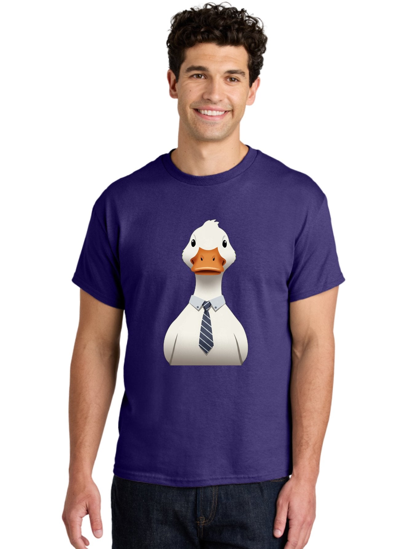 Duck-In-Suit-2 Men'S Graphic Tee, 100% Cotton, Comfortable Casual Summer Wear, Machine Washable, Vintage Camera, Old Camera, Antique Camera, Black Camera, Classic Photography, Photography Equipment, Nostalgic Device, Film Camera, Camera Art Bam340 16