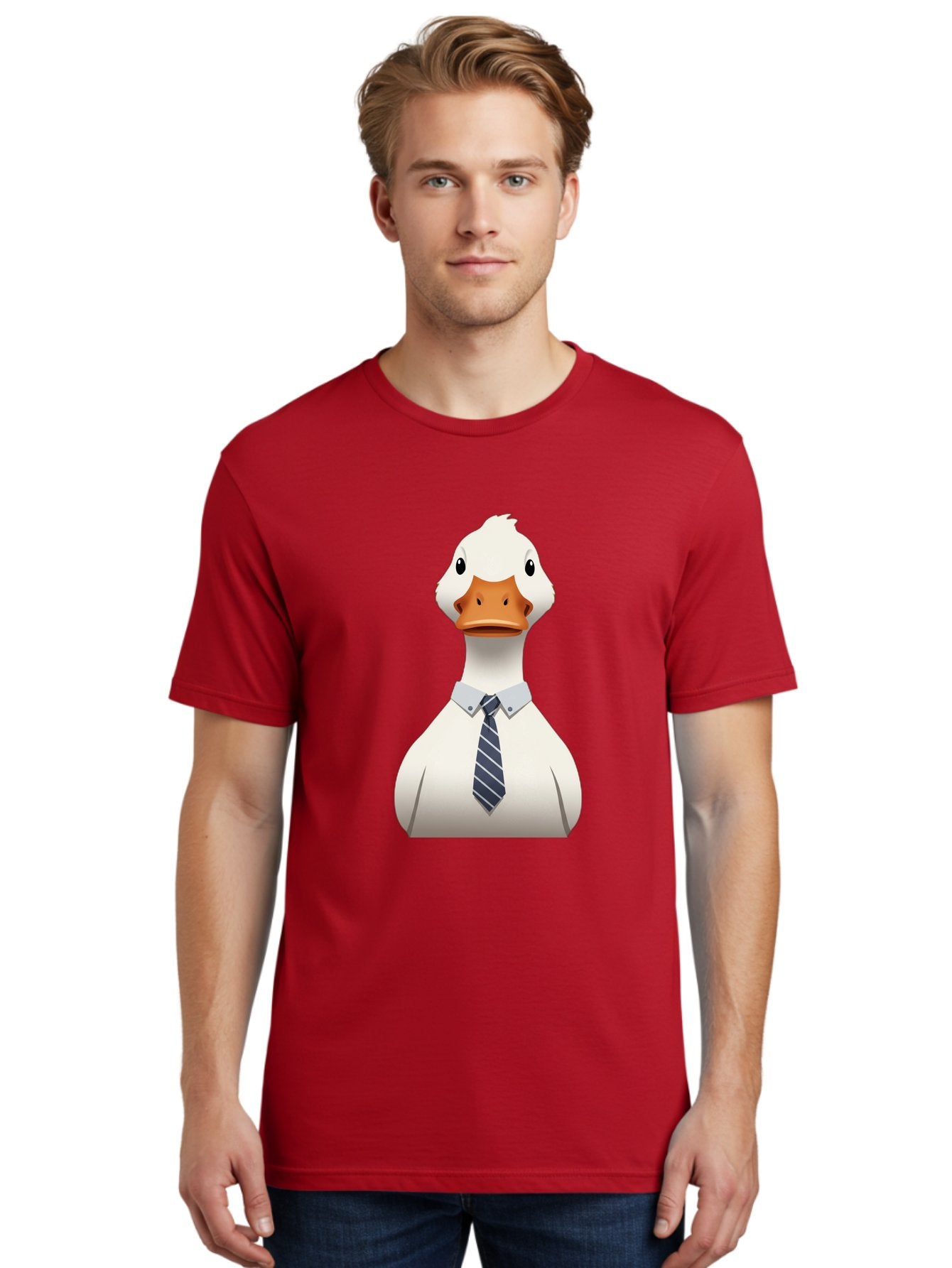 Duck-In-Suit-2 Men'S Graphic Tee, 100% Cotton, Comfortable Casual Summer Wear, Machine Washable, Vintage Camera, Old Camera, Antique Camera, Black Camera, Classic Photography, Photography Equipment, Nostalgic Device, Film Camera, Camera Art Bam340 29