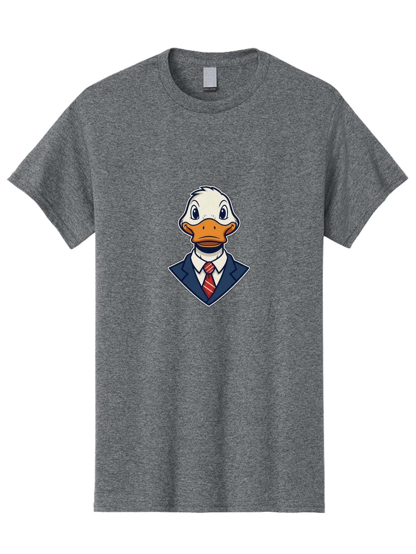 Duck-In-Suit-3 Men'S Graphic Tee, 100% Cotton, Comfortable Casual Summer Wear, Machine Washable, Vintage Camera, Old Camera, Antique Camera, Black Camera, Classic Photography, Photography Equipment, Nostalgic Device, Film Camera, Camera Art Bam341