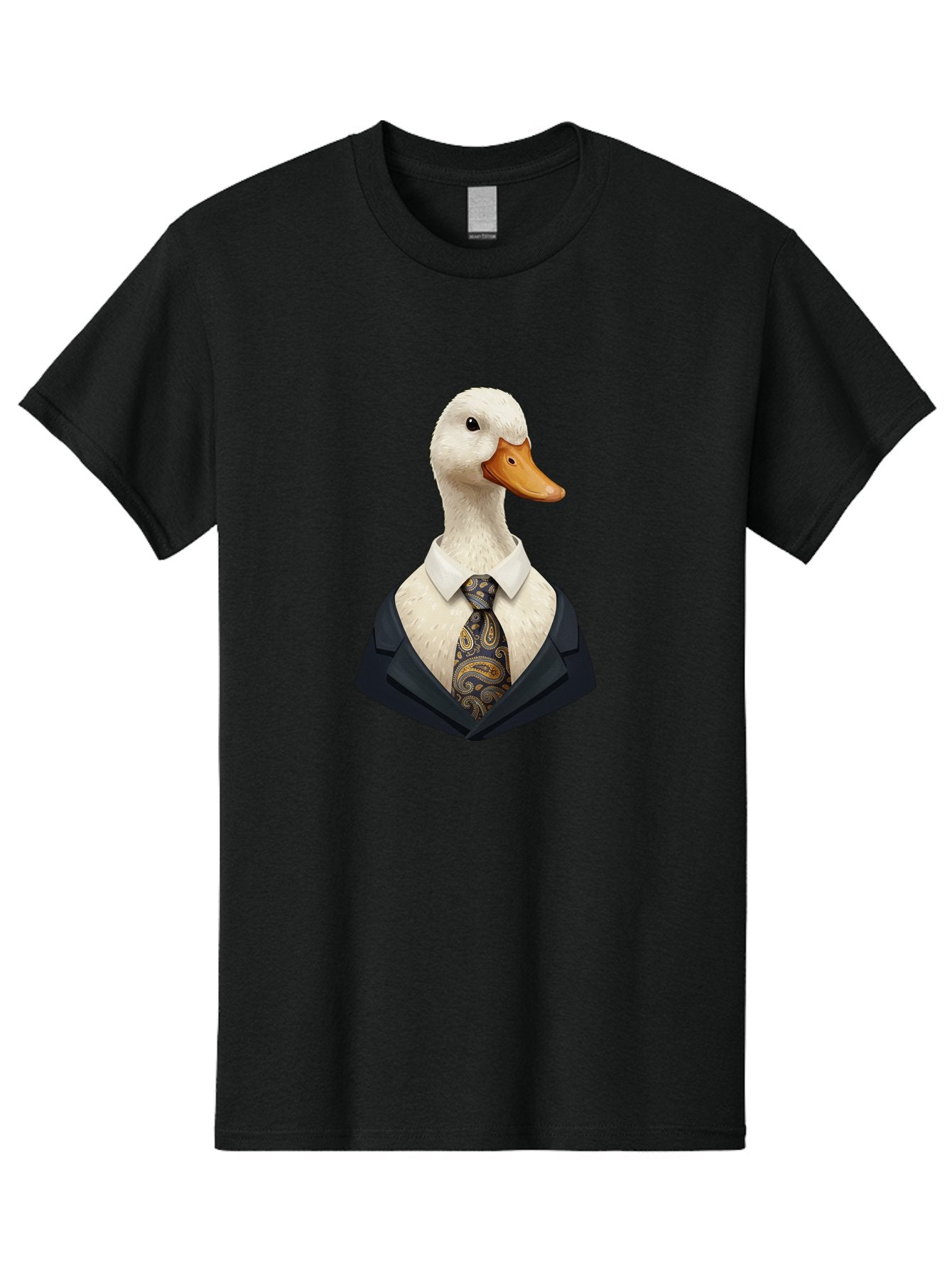 Duck-In-Suit-4 Men'S Graphic Tee, 100% Cotton, Comfortable Casual Summer Wear, Machine Washable, Vintage Camera, Old Camera, Antique Camera, Black Camera, Classic Photography, Photography Equipment, Nostalgic Device, Film Camera, Camera Art Bam342 4
