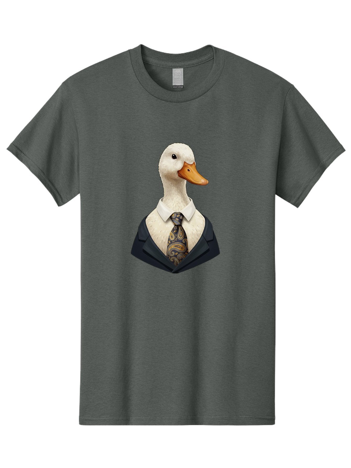 Duck-In-Suit-4 Men'S Graphic Tee, 100% Cotton, Comfortable Casual Summer Wear, Machine Washable, Vintage Camera, Old Camera, Antique Camera, Black Camera, Classic Photography, Photography Equipment, Nostalgic Device, Film Camera, Camera Art Bam342