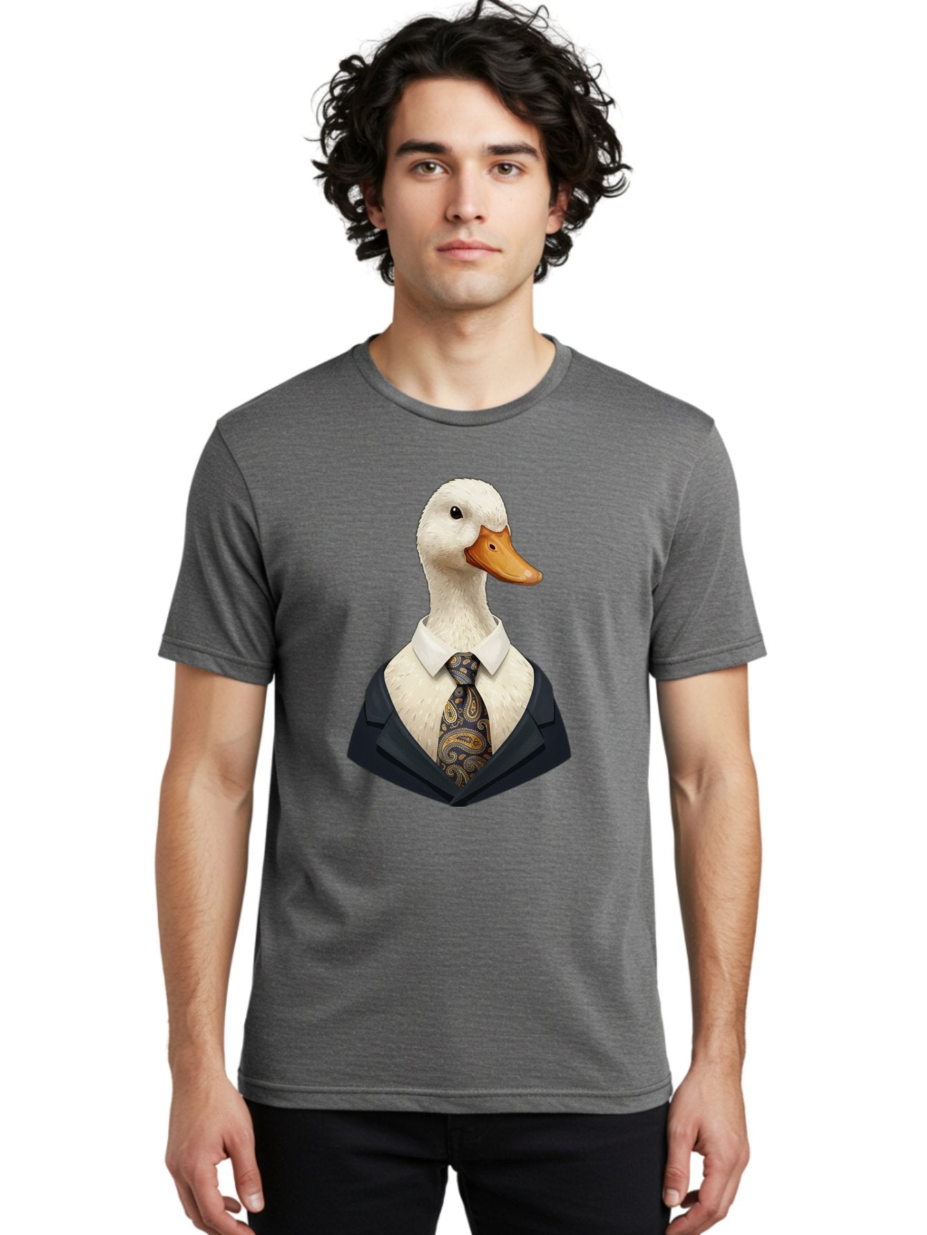 Duck-In-Suit-4 Men'S Graphic Tee, 100% Cotton, Comfortable Casual Summer Wear, Machine Washable, Vintage Camera, Old Camera, Antique Camera, Black Camera, Classic Photography, Photography Equipment, Nostalgic Device, Film Camera, Camera Art Bam342 27