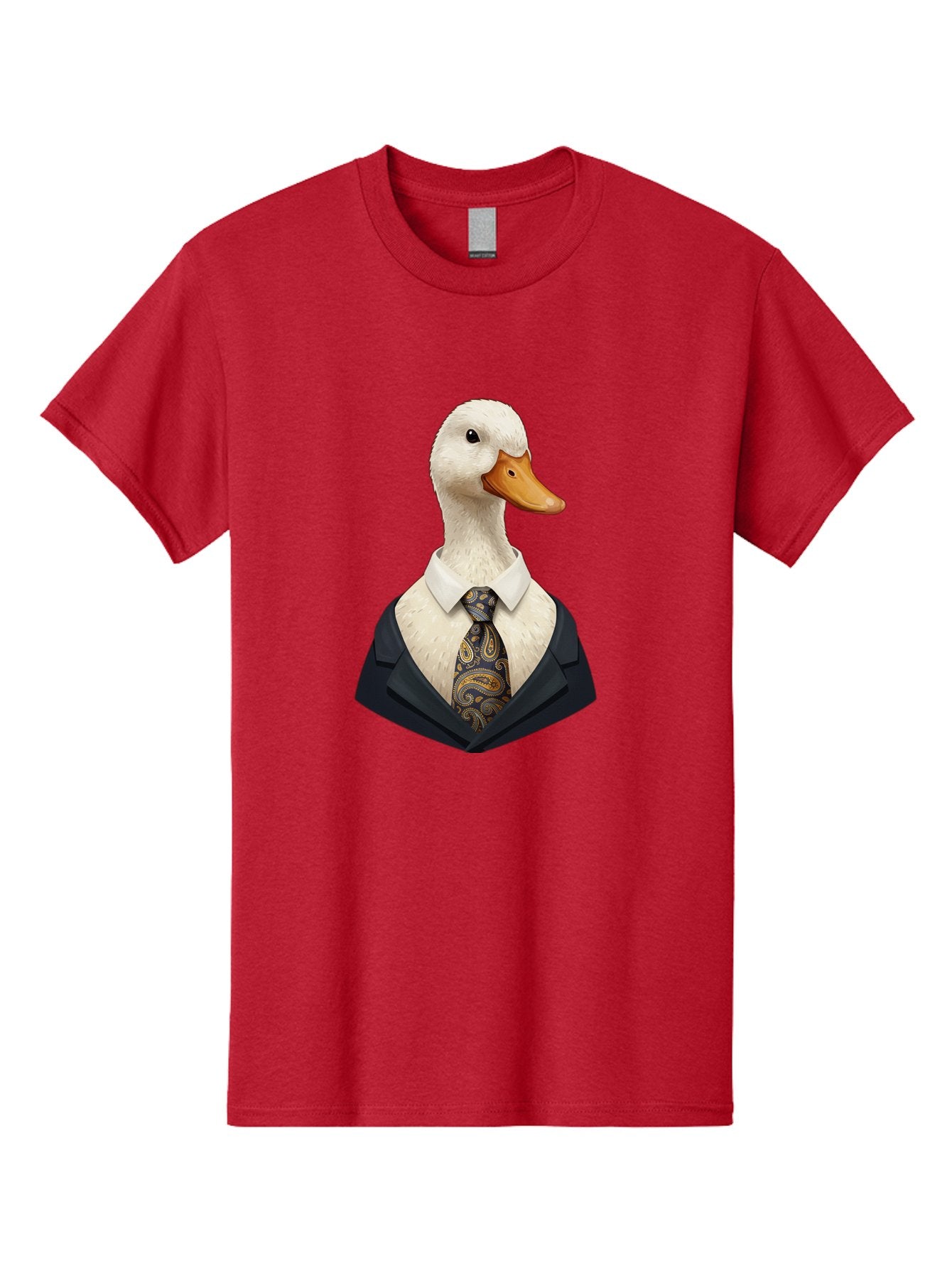 Duck-In-Suit-4 Men'S Graphic Tee, 100% Cotton, Comfortable Casual Summer Wear, Machine Washable, Vintage Camera, Old Camera, Antique Camera, Black Camera, Classic Photography, Photography Equipment, Nostalgic Device, Film Camera, Camera Art Bam342 14