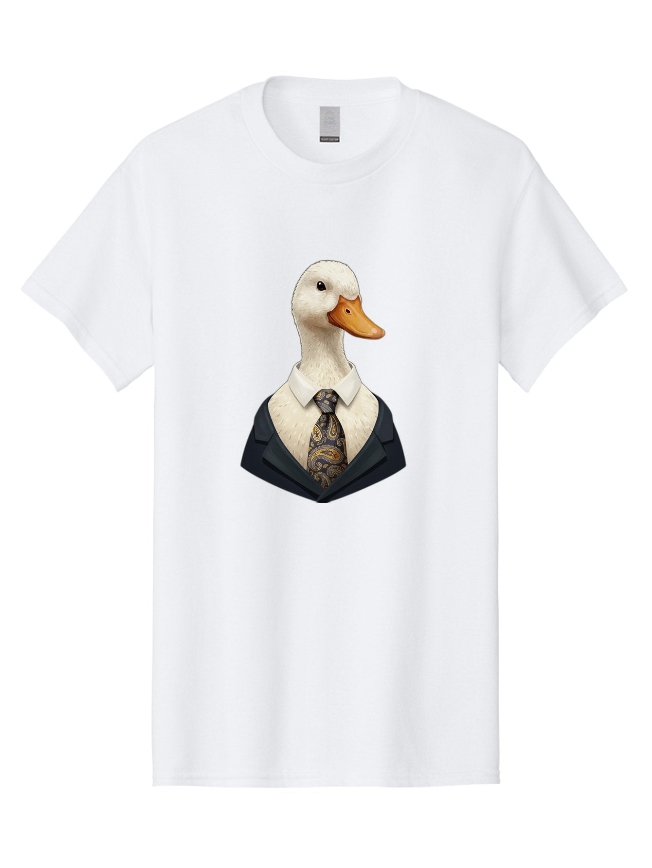 Duck-In-Suit-4 Men'S Graphic Tee, 100% Cotton, Comfortable Casual Summer Wear, Machine Washable, Vintage Camera, Old Camera, Antique Camera, Black Camera, Classic Photography, Photography Equipment, Nostalgic Device, Film Camera, Camera Art Bam342 6