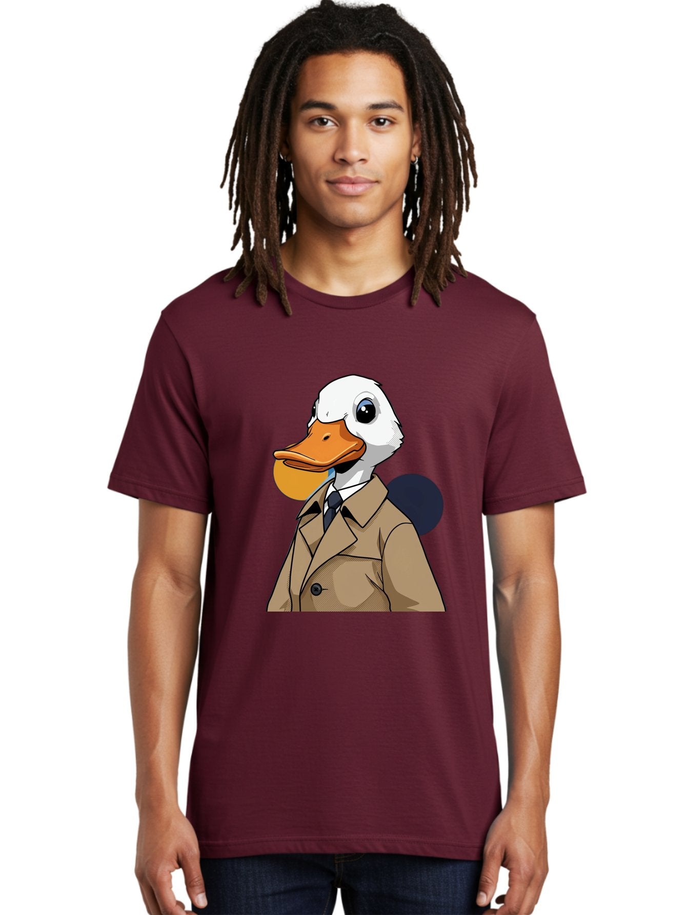 Duck-In-Suit-5 Men'S Graphic Tee, 100% Cotton, Comfortable Casual Summer Wear, Machine Washable, Vintage Camera, Old Camera, Antique Camera, Black Camera, Classic Photography, Photography Equipment, Nostalgic Device, Film Camera, Camera Art Bam343 18