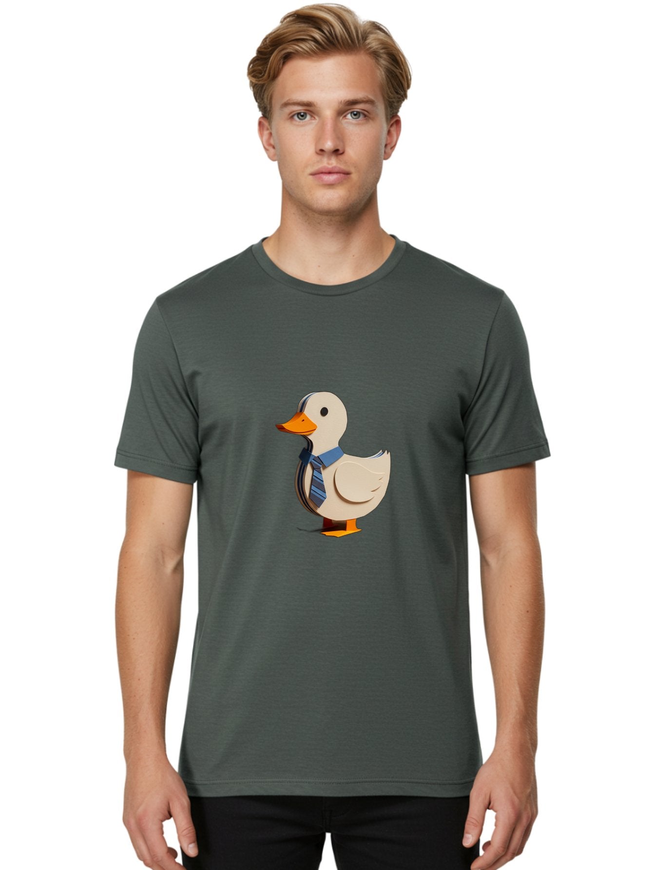Duck-In-Tie Men'S Graphic Tee, 100% Cotton, Comfortable Casual Summer Wear, Machine Washable, Vintage Camera, Old Camera, Antique Camera, Black Camera, Classic Photography, Photography Equipment, Nostalgic Device, Film Camera, Camera Art Bam346 24