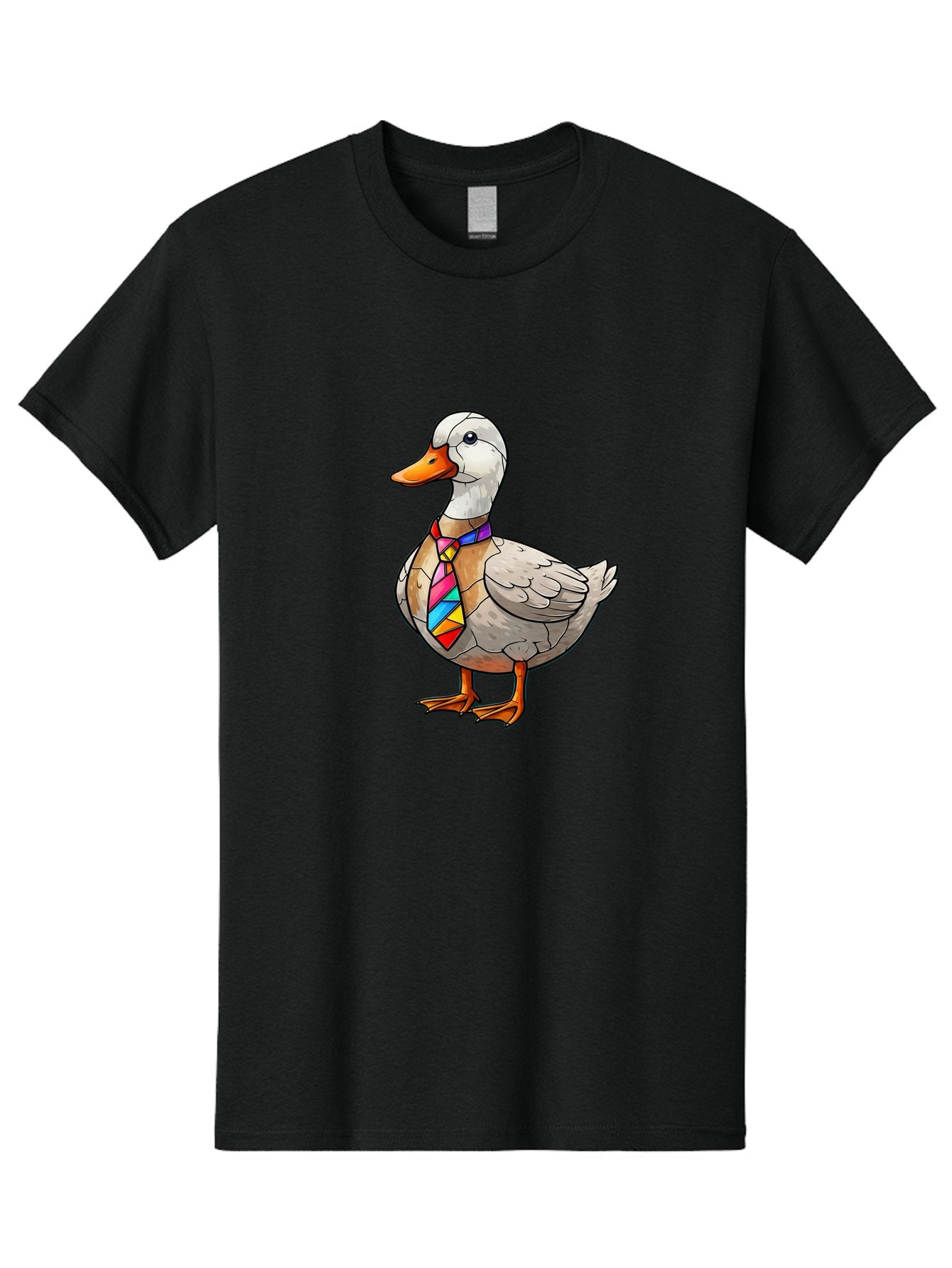 Duck-With-Tie Men'S Graphic Tee, 100% Cotton, Comfortable Casual Summer Wear, Machine Washable, Vintage Camera, Old Camera, Antique Camera, Black Camera, Classic Photography, Photography Equipment, Nostalgic Device, Film Camera, Camera Art Bam351 5