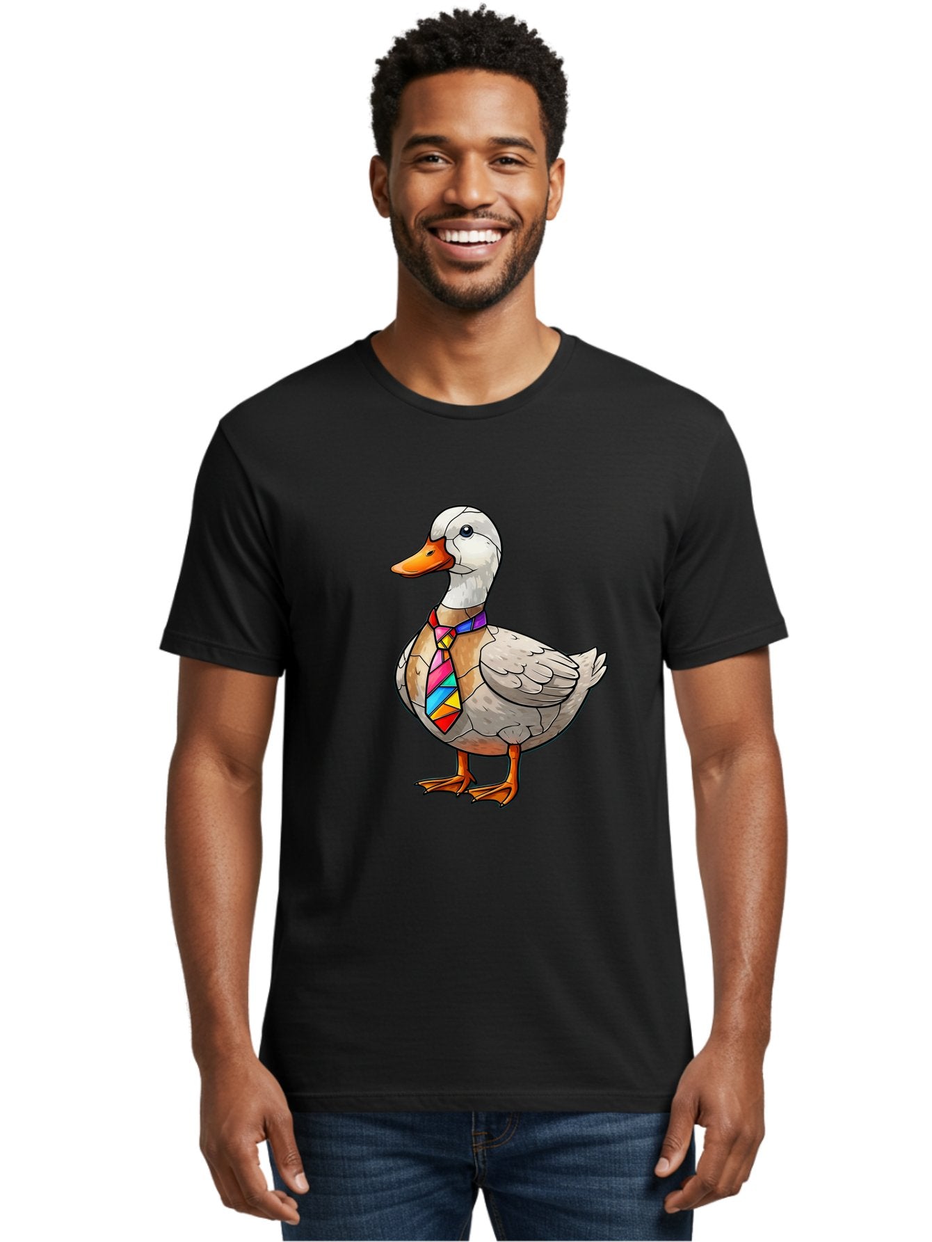Duck-With-Tie Men'S Graphic Tee, 100% Cotton, Comfortable Casual Summer Wear, Machine Washable, Vintage Camera, Old Camera, Antique Camera, Black Camera, Classic Photography, Photography Equipment, Nostalgic Device, Film Camera, Camera Art Bam351 23