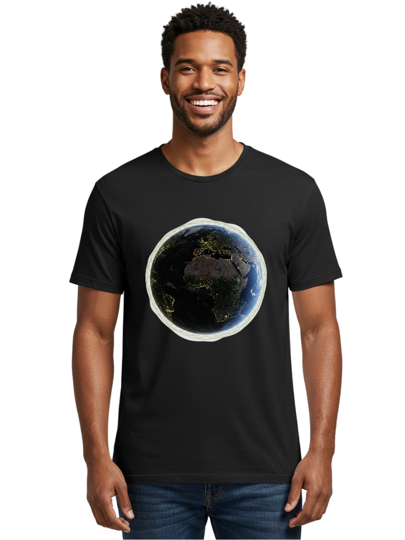 Earth-At-Night Men'S Graphic Tee, 100% Cotton, Comfortable Casual Summer Wear, Machine Washable, Vintage Camera, Old Camera, Antique Camera, Black Camera, Classic Photography, Photography Equipment, Nostalgic Device, Film Camera, Camera Art Bam355 30