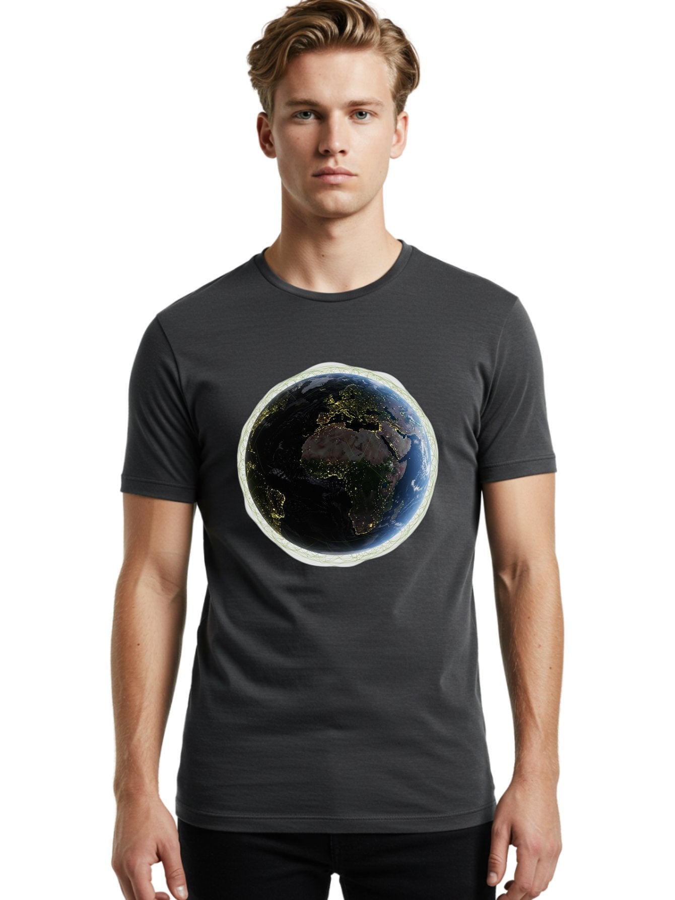 Earth-At-Night Men'S Graphic Tee, 100% Cotton, Comfortable Casual Summer Wear, Machine Washable, Vintage Camera, Old Camera, Antique Camera, Black Camera, Classic Photography, Photography Equipment, Nostalgic Device, Film Camera, Camera Art Bam355 27