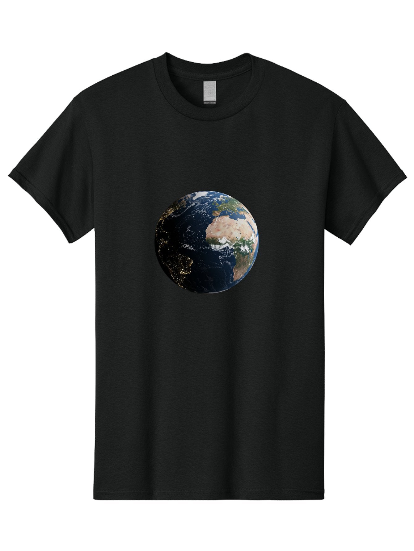 Earth-From-Space-1 Men'S Graphic Tee, 100% Cotton, Comfortable Casual Summer Wear, Machine Washable, Vintage Camera, Old Camera, Antique Camera, Black Camera, Classic Photography, Photography Equipment, Nostalgic Device, Film Camera, Bam356 11