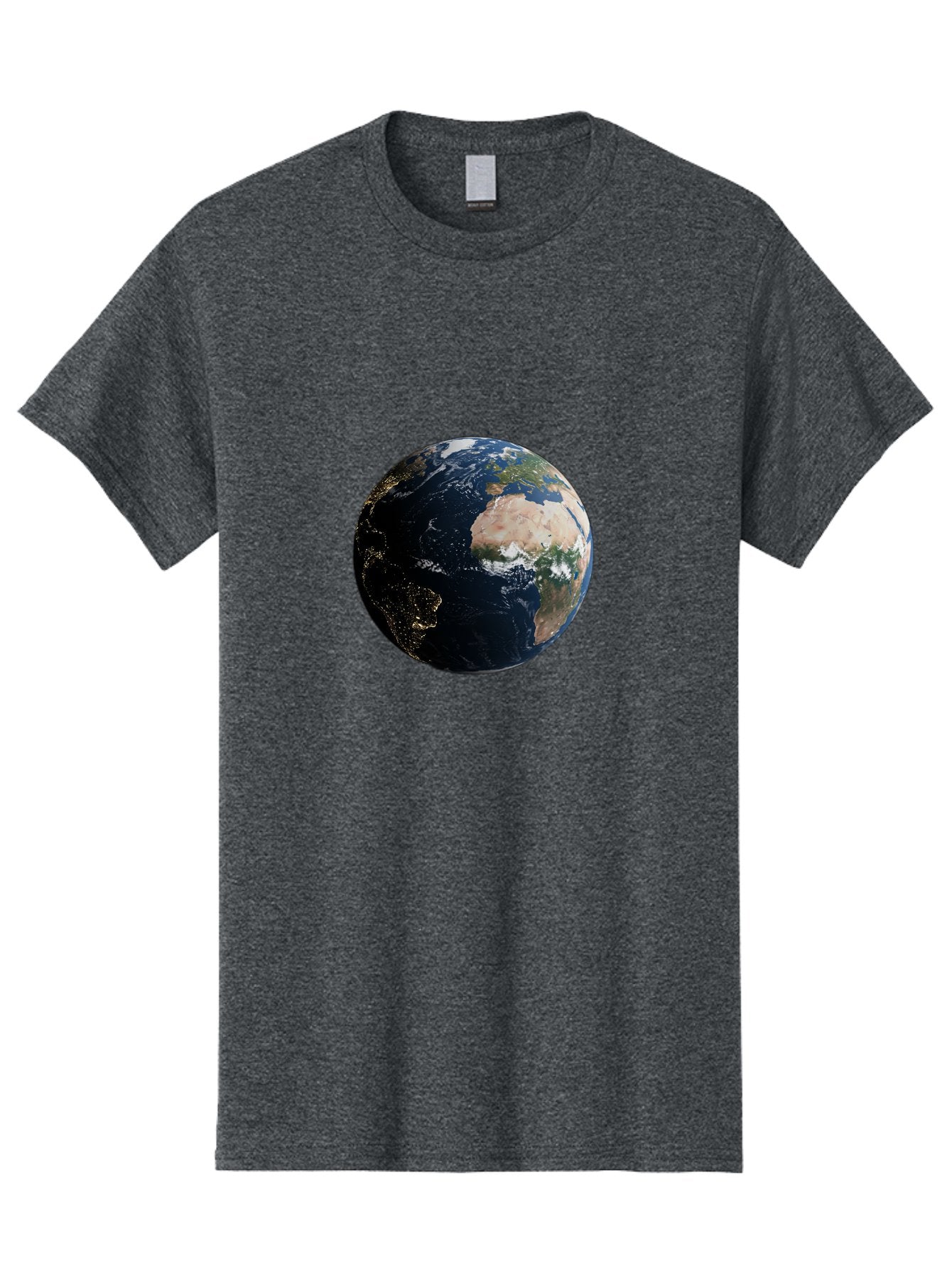 Earth-From-Space-1 Men'S Graphic Tee, 100% Cotton, Comfortable Casual Summer Wear, Machine Washable, Vintage Camera, Old Camera, Antique Camera, Black Camera, Classic Photography, Photography Equipment, Nostalgic Device, Film Camera, Bam356 4