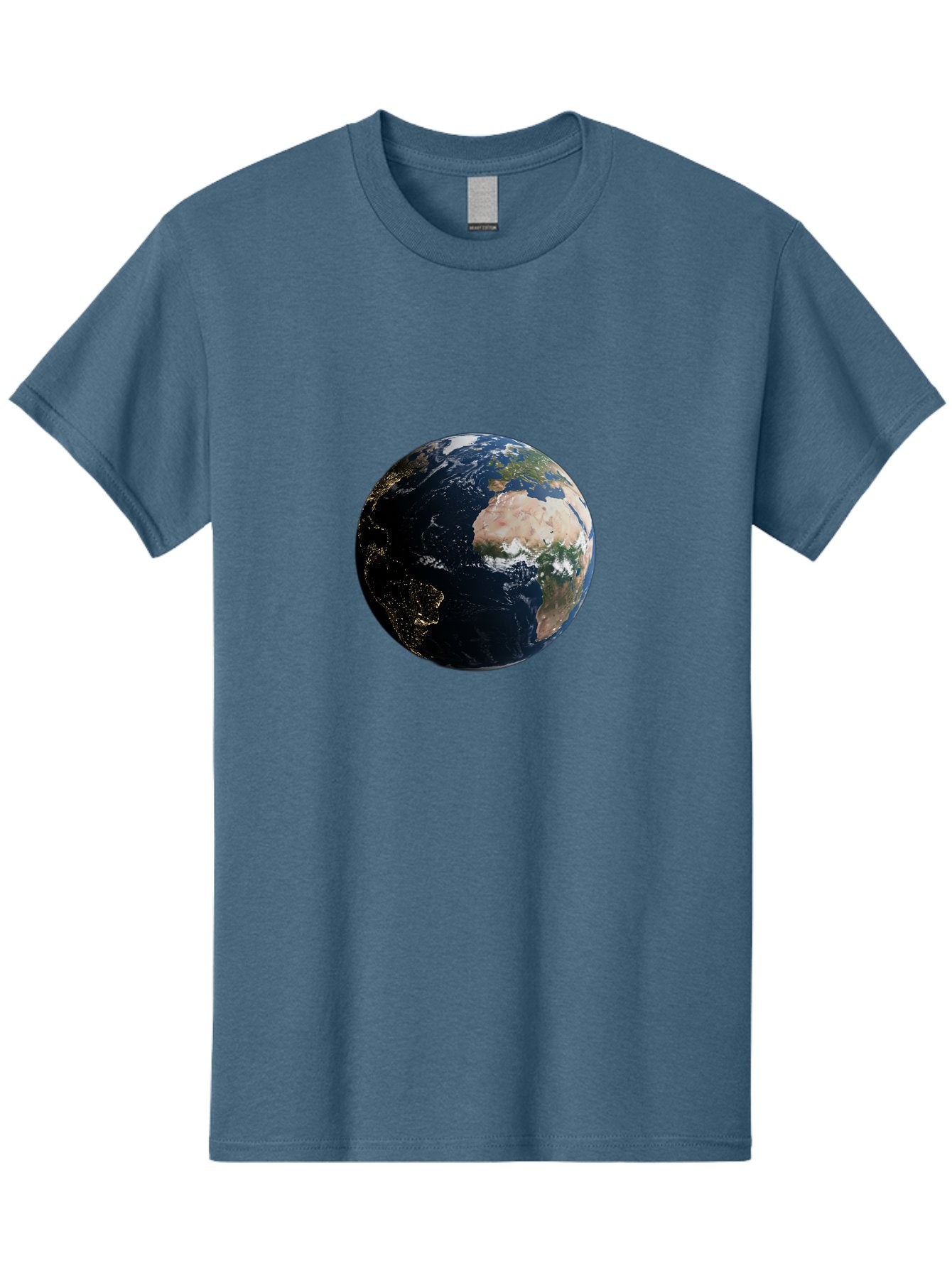 Earth-From-Space-1 Men'S Graphic Tee, 100% Cotton, Comfortable Casual Summer Wear, Machine Washable, Vintage Camera, Old Camera, Antique Camera, Black Camera, Classic Photography, Photography Equipment, Nostalgic Device, Film Camera, Bam356 7
