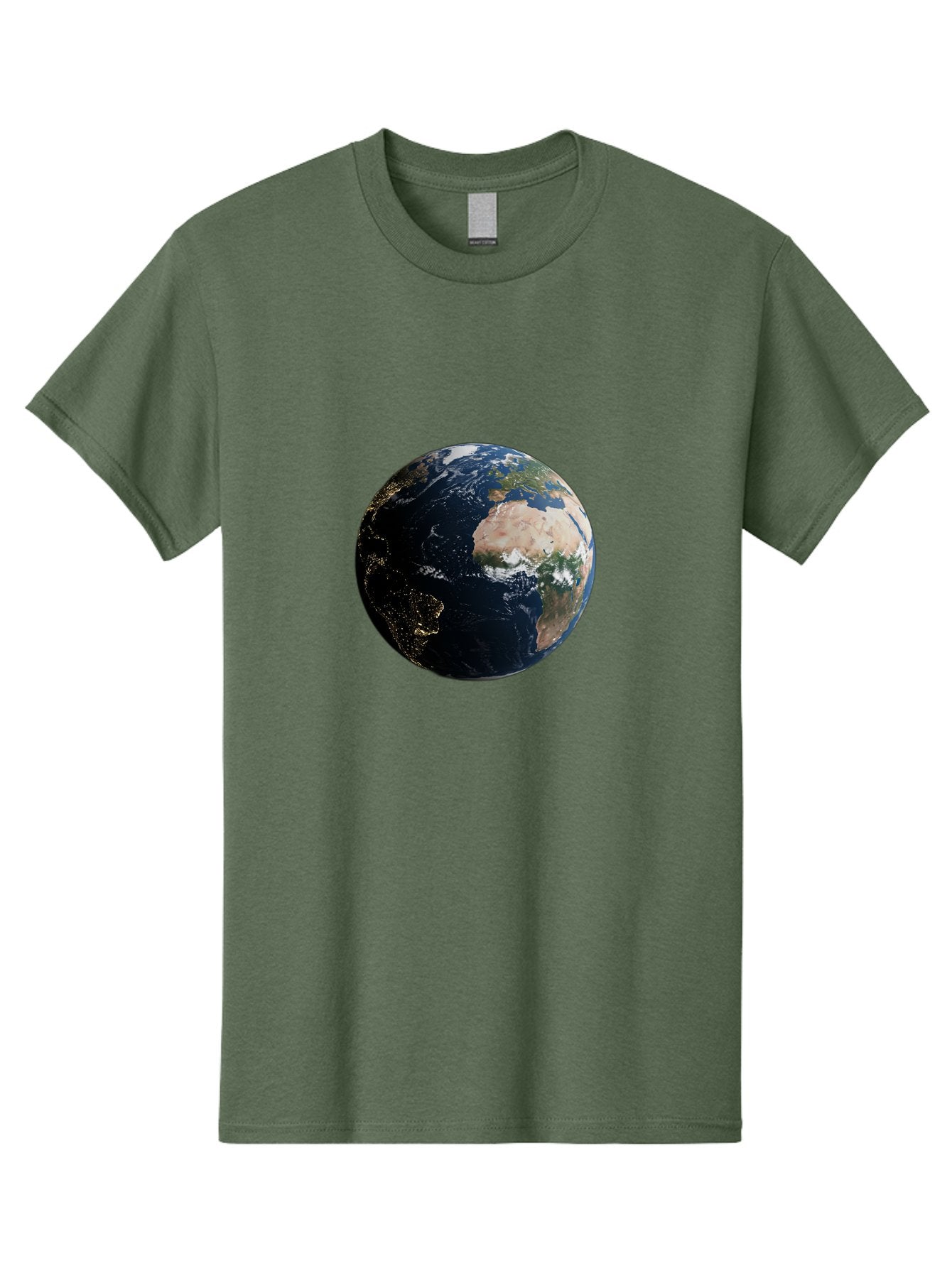 Earth-From-Space-1 Men'S Graphic Tee, 100% Cotton, Comfortable Casual Summer Wear, Machine Washable, Vintage Camera, Old Camera, Antique Camera, Black Camera, Classic Photography, Photography Equipment, Nostalgic Device, Film Camera, Bam356 3