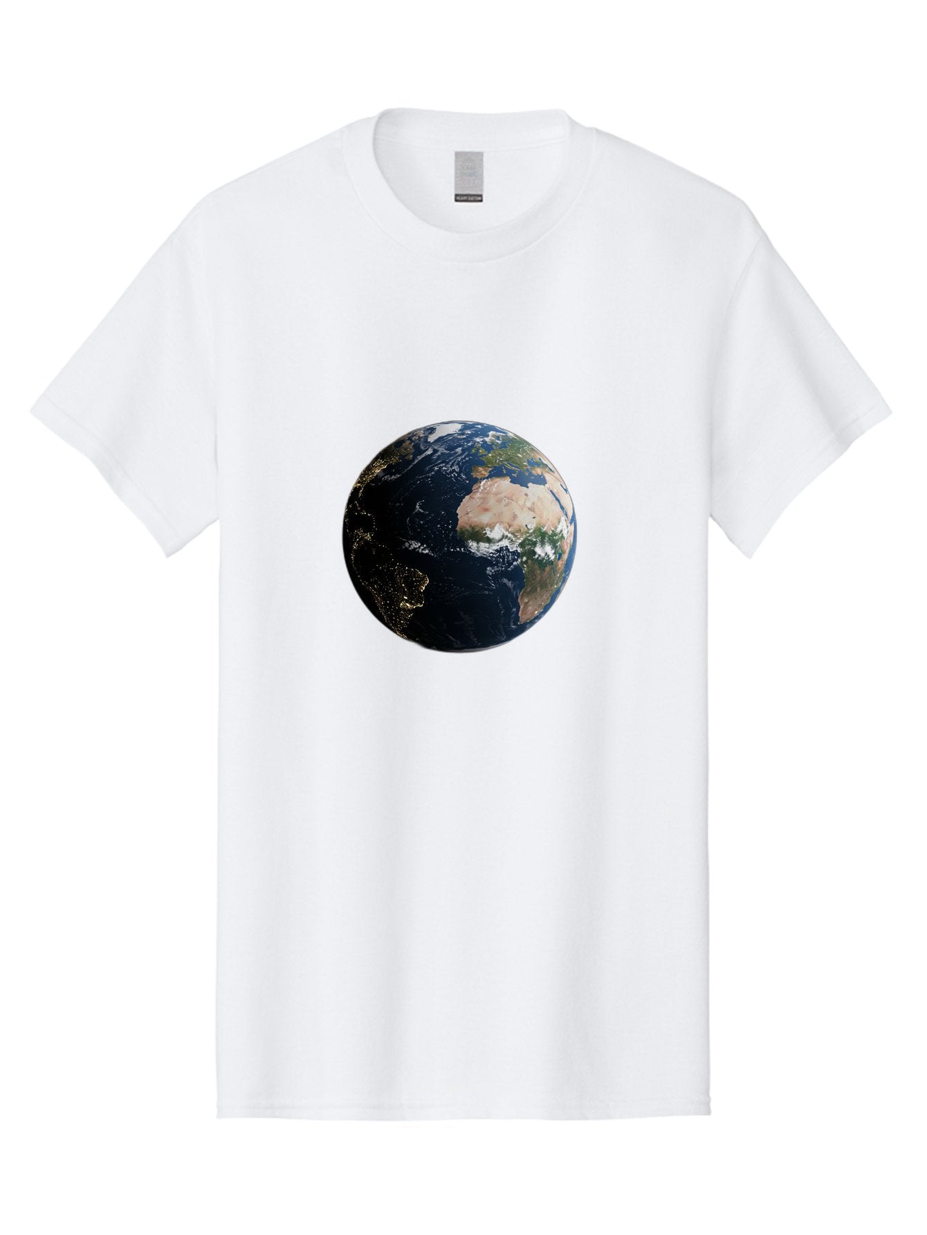 Earth-From-Space-1 Men'S Graphic Tee, 100% Cotton, Comfortable Casual Summer Wear, Machine Washable, Vintage Camera, Old Camera, Antique Camera, Black Camera, Classic Photography, Photography Equipment, Nostalgic Device, Film Camera, Bam356