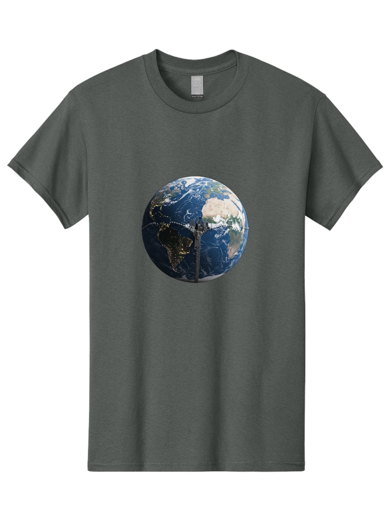 Earth-With-Zip Men'S Graphic Tee, 100% Cotton, Comfortable Casual Summer Wear, Machine Washable, Vintage Camera, Old Camera, Antique Camera, Black Camera, Classic Photography, Photography Equipment, Nostalgic Device, Film Camera, Camera Art Bam360