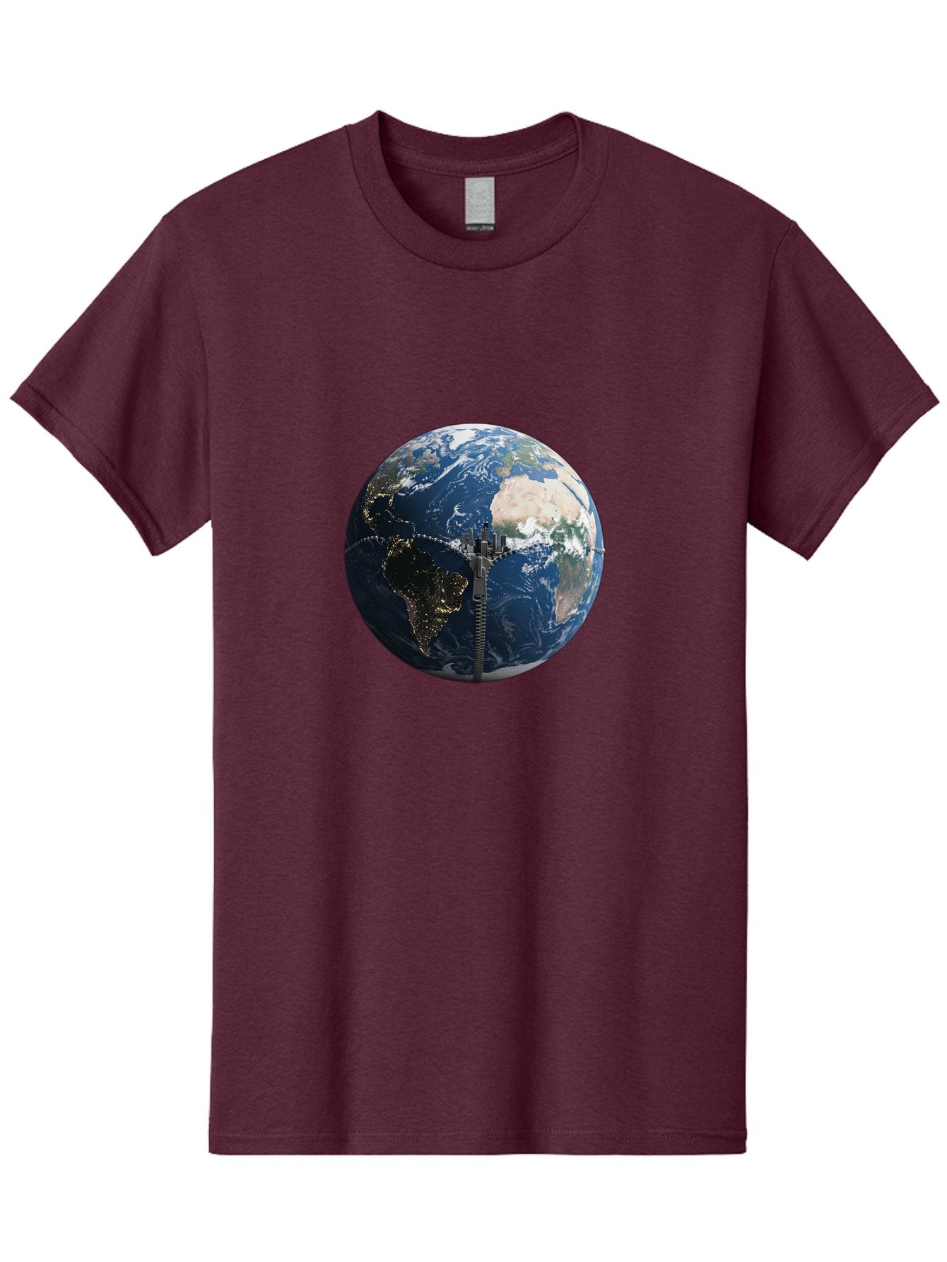 Earth-With-Zip Men'S Graphic Tee, 100% Cotton, Comfortable Casual Summer Wear, Machine Washable, Vintage Camera, Old Camera, Antique Camera, Black Camera, Classic Photography, Photography Equipment, Nostalgic Device, Film Camera, Camera Art Bam360