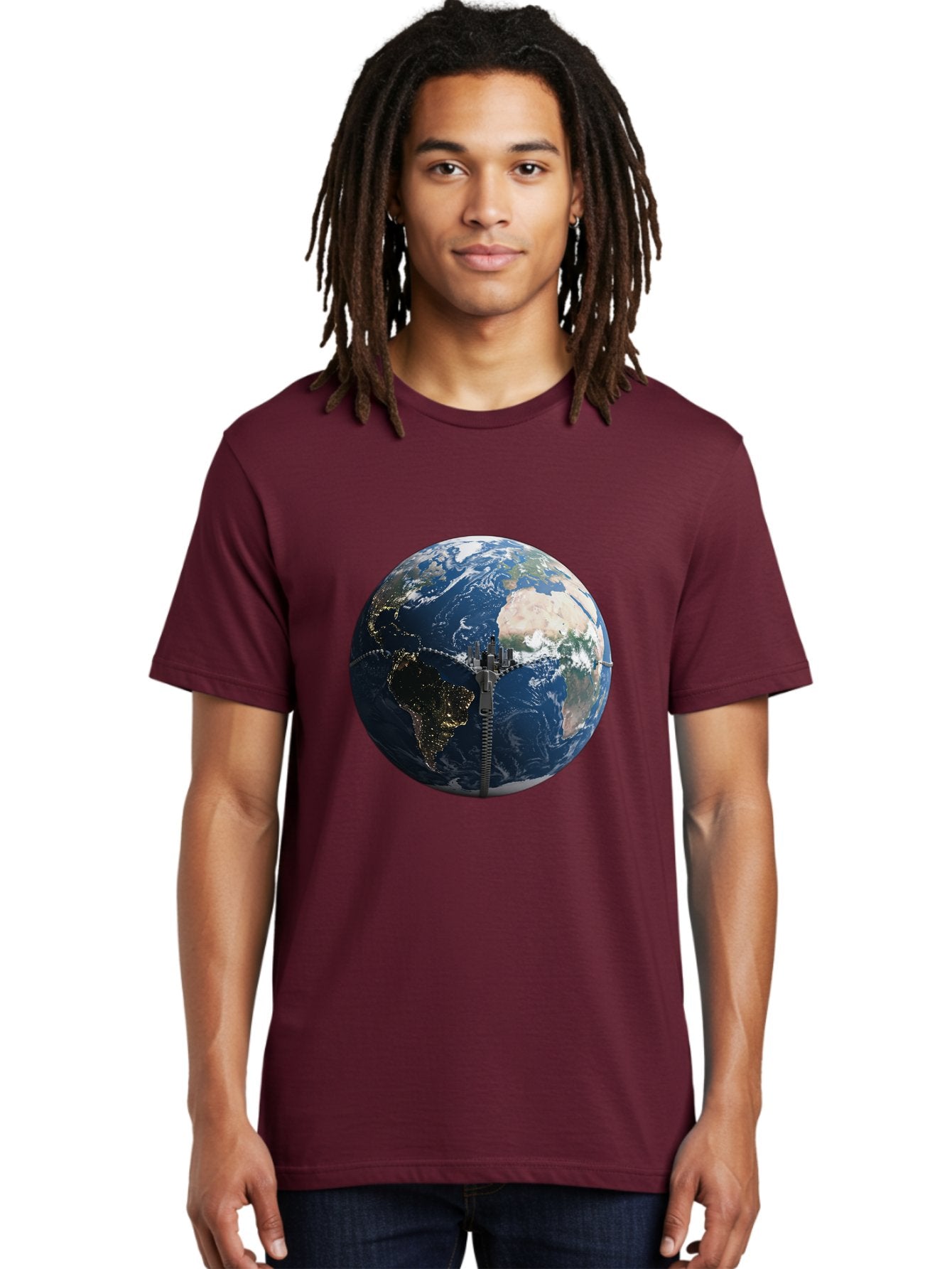 Earth-With-Zip Men'S Graphic Tee, 100% Cotton, Comfortable Casual Summer Wear, Machine Washable, Vintage Camera, Old Camera, Antique Camera, Black Camera, Classic Photography, Photography Equipment, Nostalgic Device, Film Camera, Camera Art Bam360 21