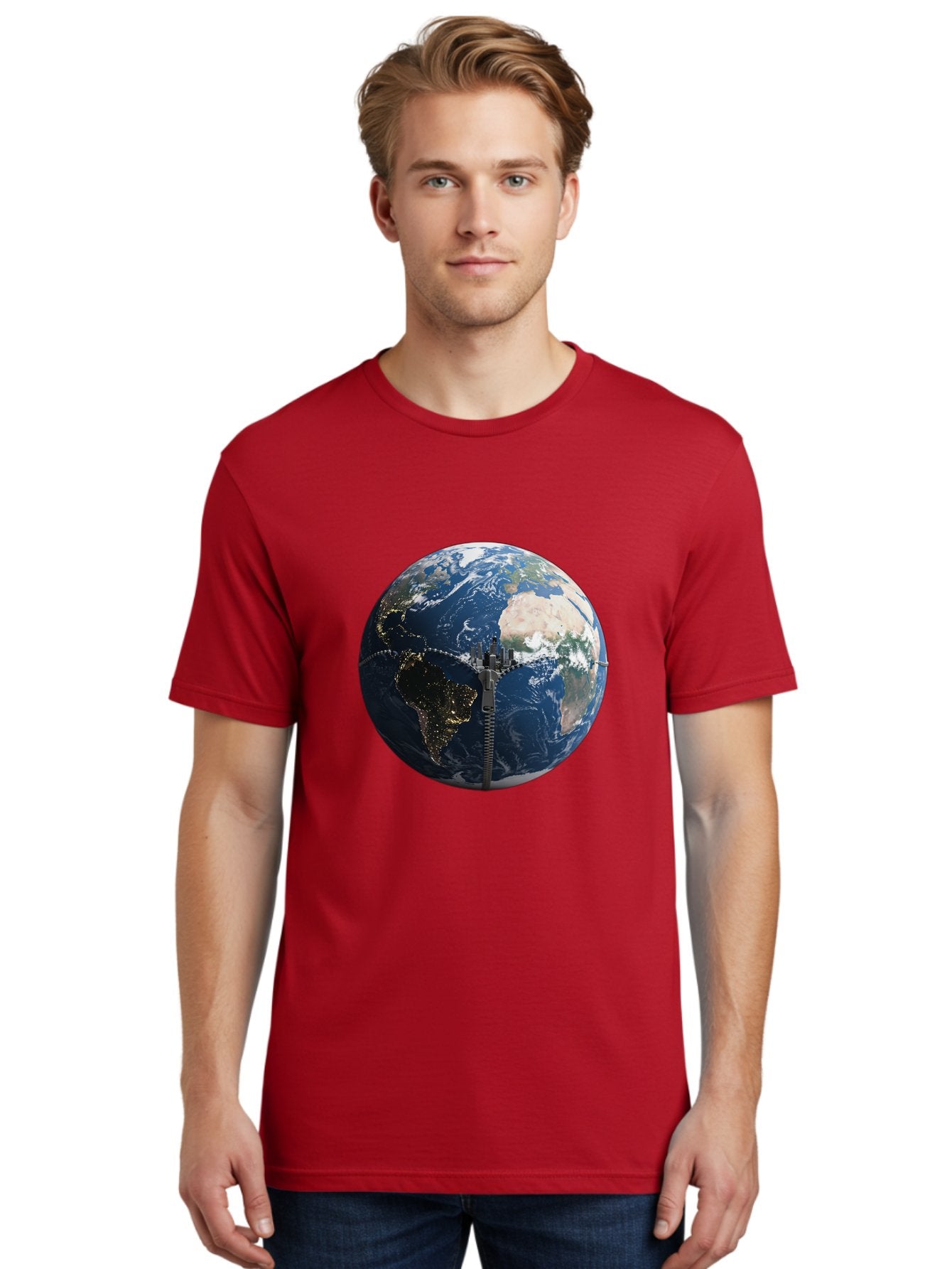 Earth-With-Zip Men'S Graphic Tee, 100% Cotton, Comfortable Casual Summer Wear, Machine Washable, Vintage Camera, Old Camera, Antique Camera, Black Camera, Classic Photography, Photography Equipment, Nostalgic Device, Film Camera, Camera Art Bam360 28