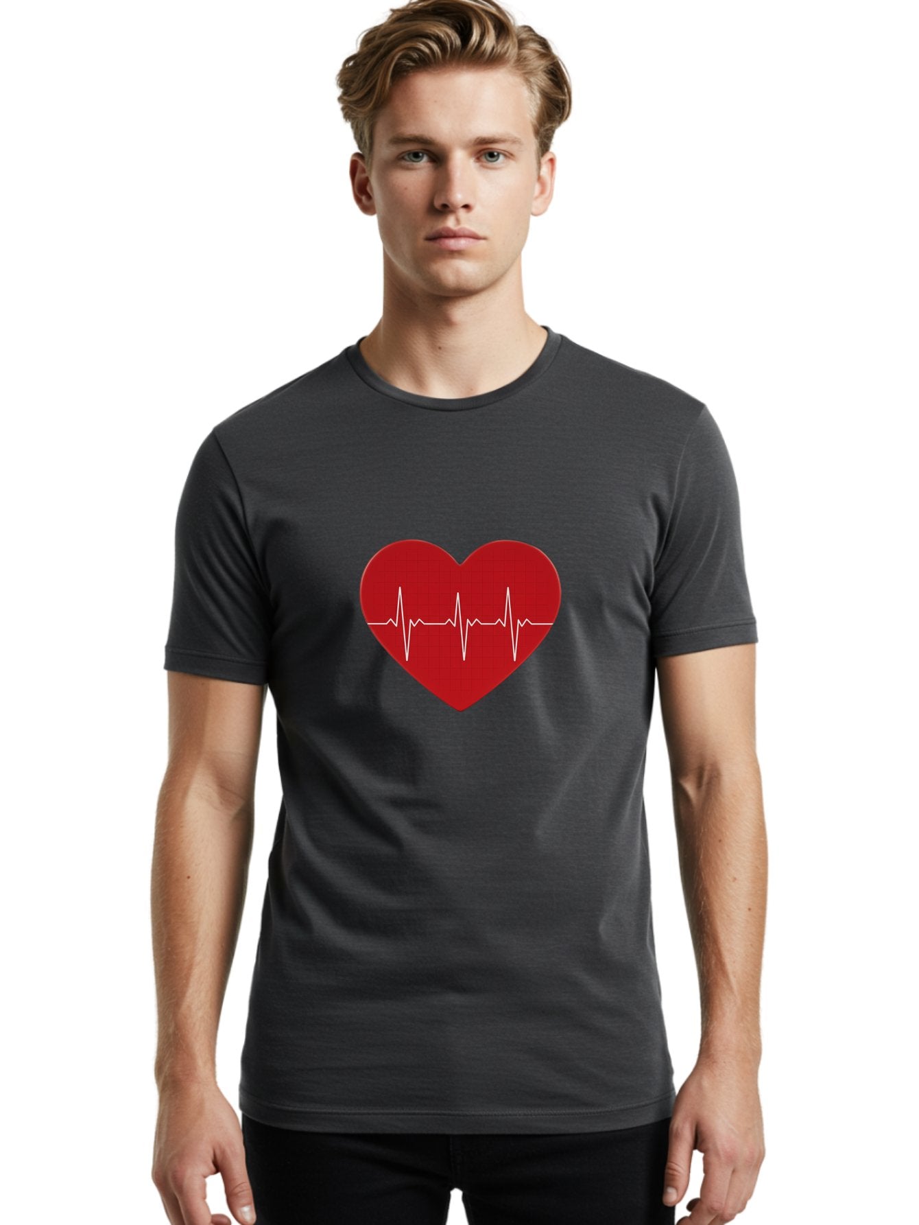 Ecg-Heart Men'S Graphic Tee, 100% Cotton, Comfortable Casual Summer Wear, Machine Washable, Vintage Camera, Old Camera, Antique Camera, Black Camera, Classic Photography, Photography Equipment, Nostalgic Device, Film Camera, Camera Art Bam363 27