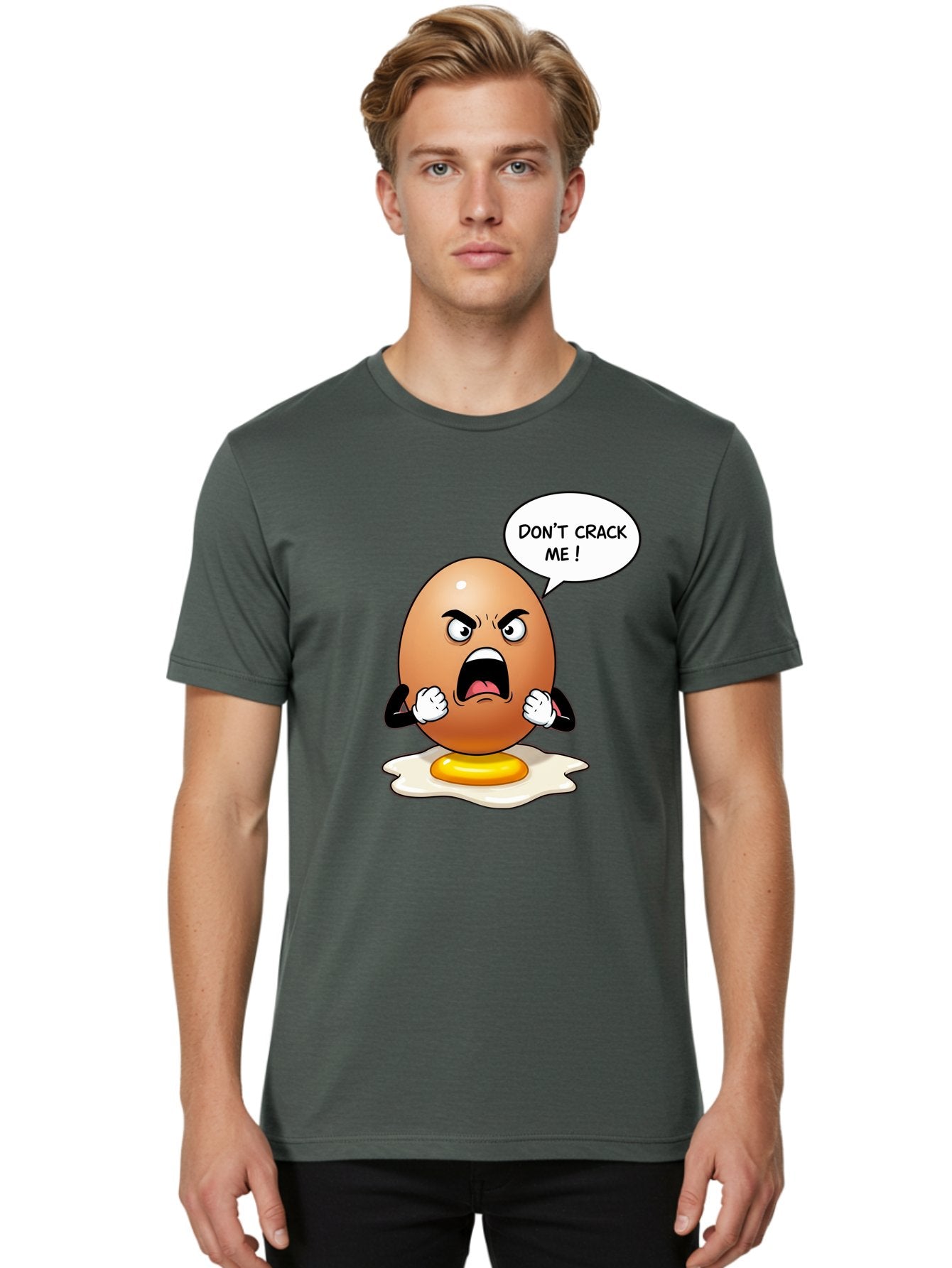 Egg-Don-T-Crack-Me Men'S Graphic Tee, 100% Cotton, Comfortable Casual Summer Wear, Machine Washable, Vintage Camera, Old Camera, Antique Camera, Black Camera, Classic Photography, Photography Equipment, Nostalgic Device, Film Camera, Bam368 20