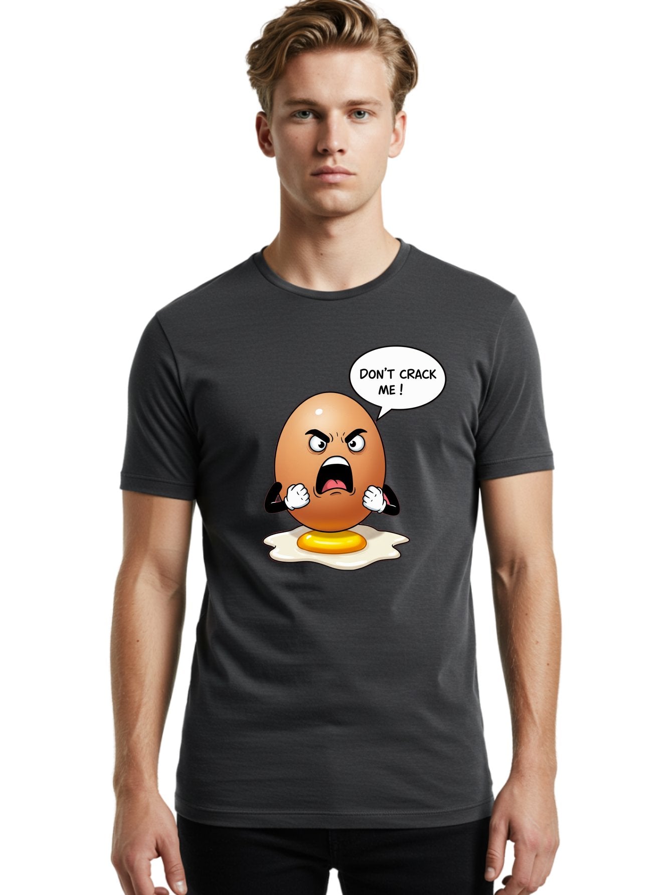 Egg-Don-T-Crack-Me Men'S Graphic Tee, 100% Cotton, Comfortable Casual Summer Wear, Machine Washable, Vintage Camera, Old Camera, Antique Camera, Black Camera, Classic Photography, Photography Equipment, Nostalgic Device, Film Camera, Bam368 26