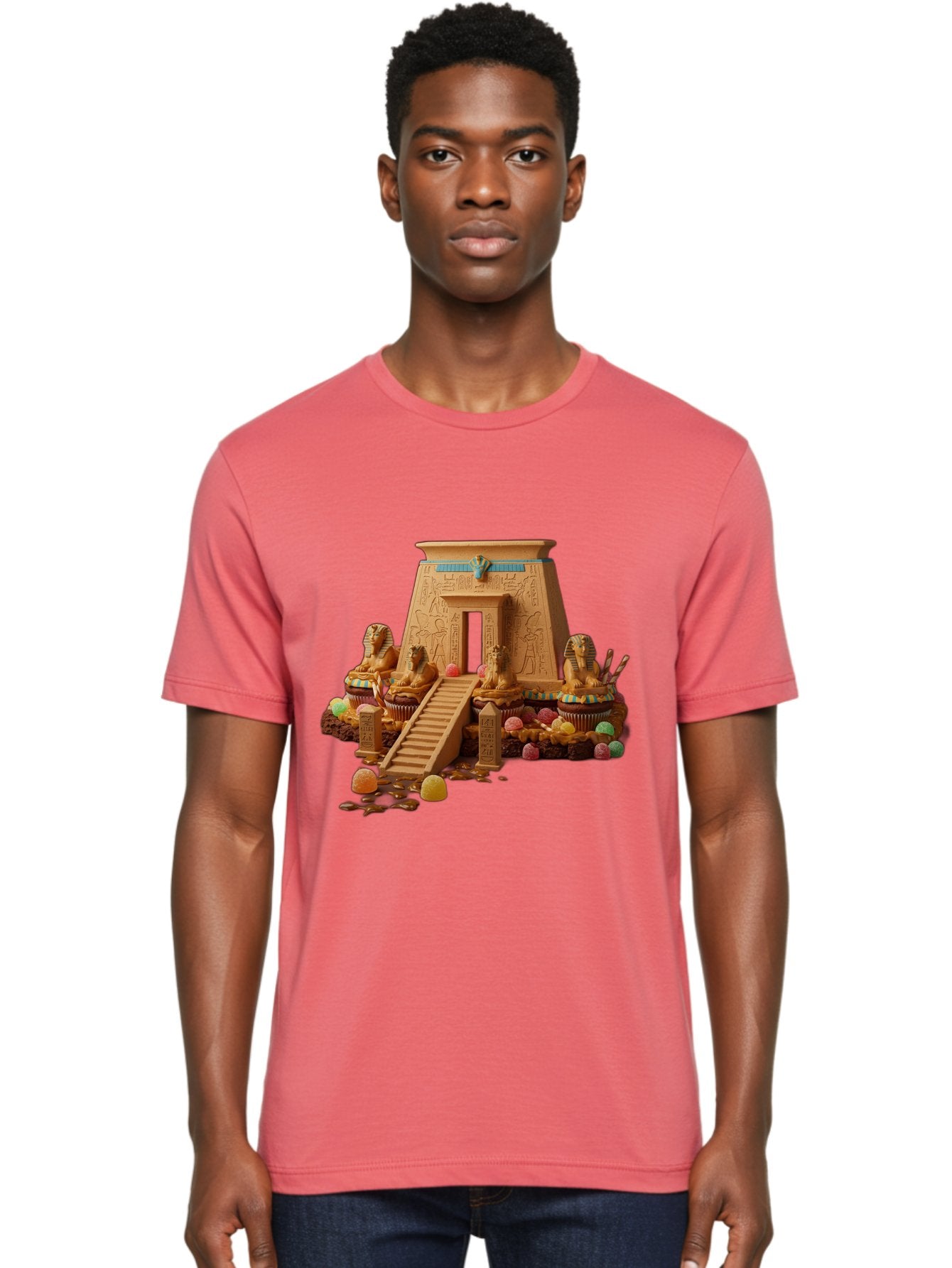 Egyptian-Temple-Cupcake Men'S Graphic Tee, 100% Cotton, Comfortable Casual Summer Wear, Machine Washable, Vintage Camera, Old Camera, Antique Camera, Black Camera, Classic Photography, Photography Equipment, Nostalgic Device, Film Camera, Bam372 21