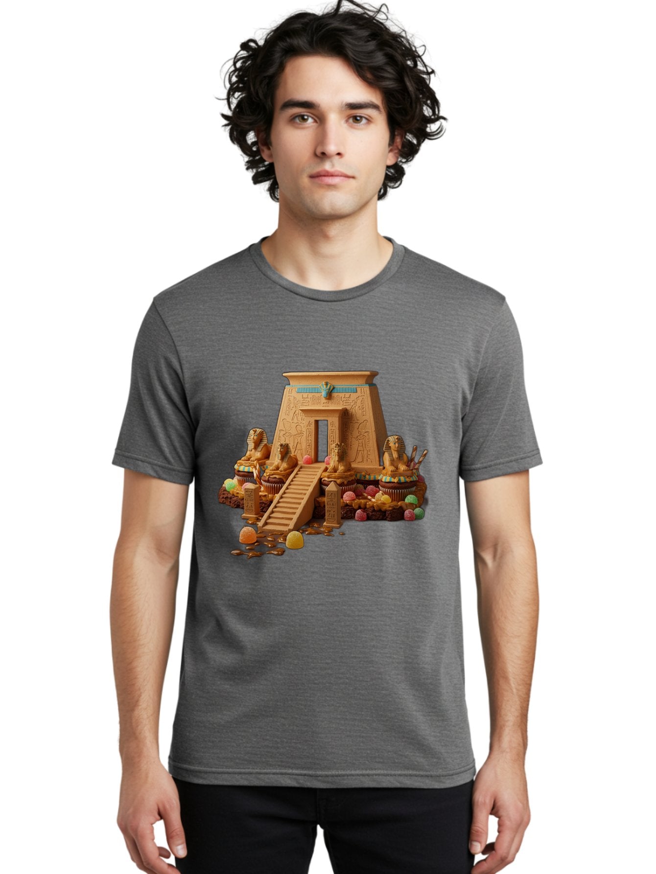 Egyptian-Temple-Cupcake Men'S Graphic Tee, 100% Cotton, Comfortable Casual Summer Wear, Machine Washable, Vintage Camera, Old Camera, Antique Camera, Black Camera, Classic Photography, Photography Equipment, Nostalgic Device, Film Camera, Bam372 28