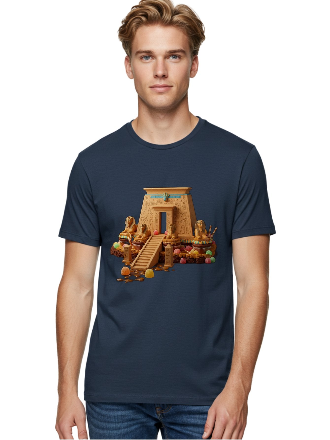 Egyptian-Temple-Cupcake Men'S Graphic Tee, 100% Cotton, Comfortable Casual Summer Wear, Machine Washable, Vintage Camera, Old Camera, Antique Camera, Black Camera, Classic Photography, Photography Equipment, Nostalgic Device, Film Camera, Bam372 19