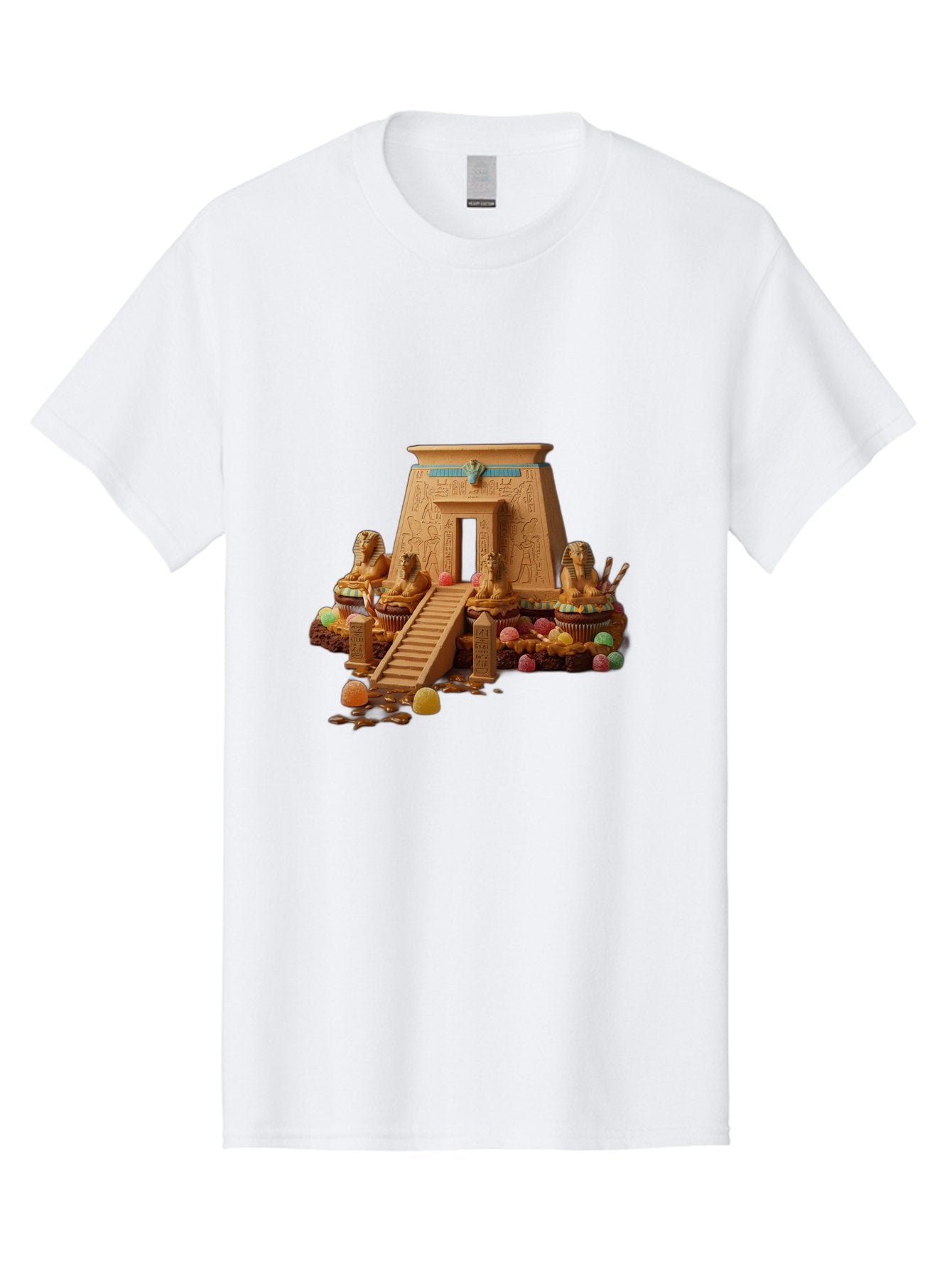 Egyptian-Temple-Cupcake Men'S Graphic Tee, 100% Cotton, Comfortable Casual Summer Wear, Machine Washable, Vintage Camera, Old Camera, Antique Camera, Black Camera, Classic Photography, Photography Equipment, Nostalgic Device, Film Camera, Bam372 9