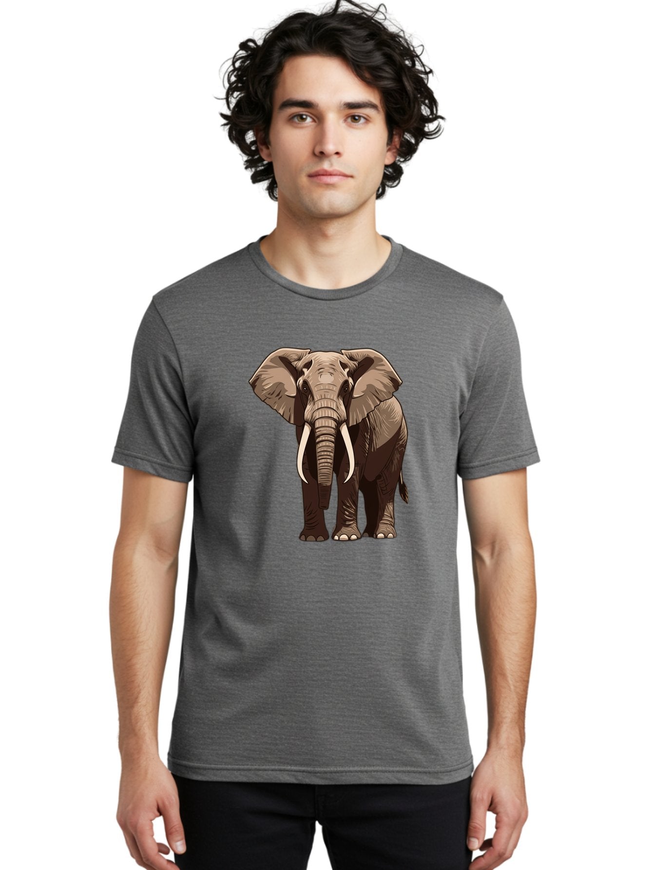 Elephant Men'S Graphic Tee, 100% Cotton, Comfortable Casual Summer Wear, Machine Washable, Vintage Camera, Old Camera, Antique Camera, Black Camera, Classic Photography, Photography Equipment, Nostalgic Device, Film Camera, Camera Art Bam375 19