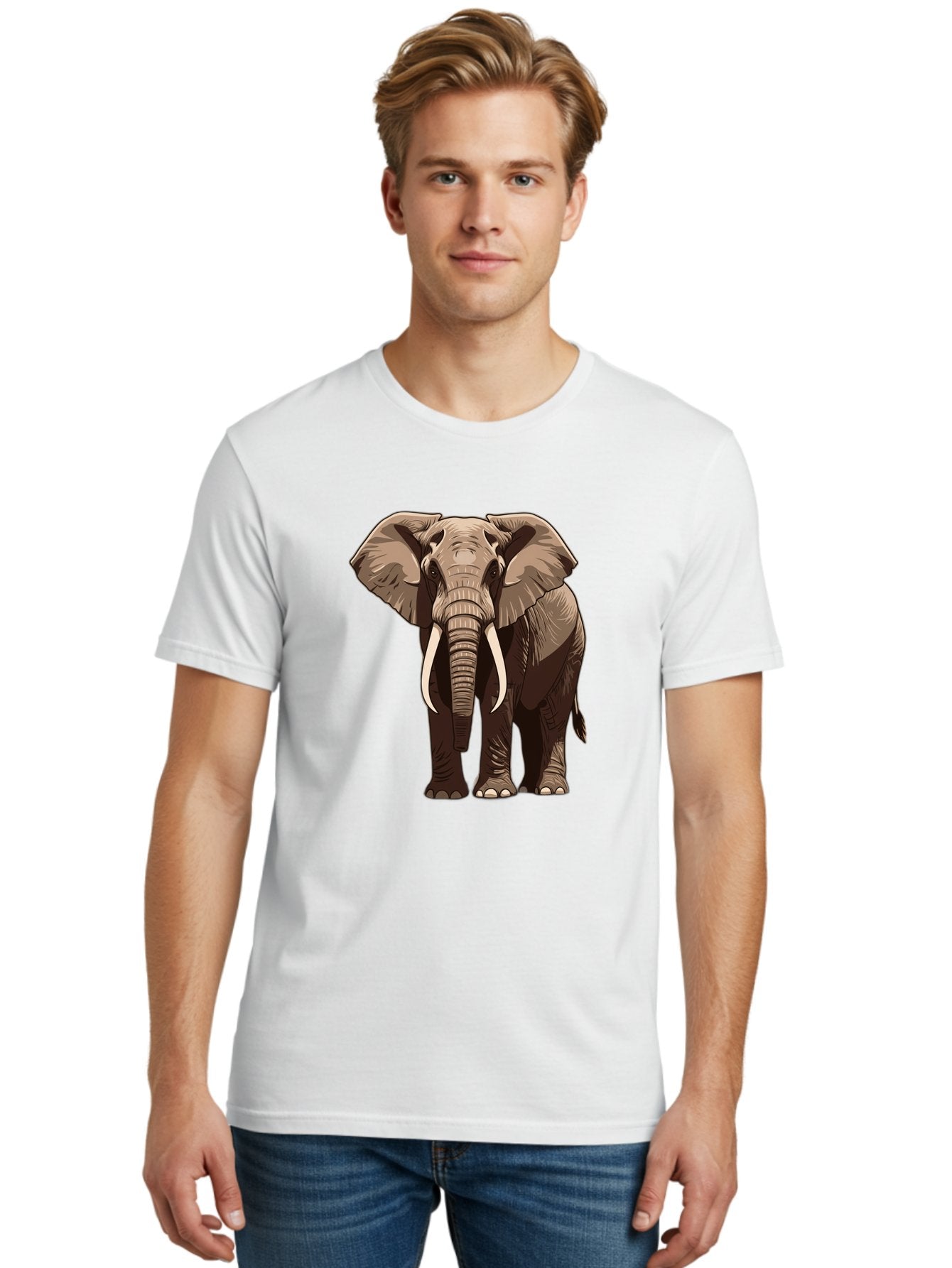 Elephant Men'S Graphic Tee, 100% Cotton, Comfortable Casual Summer Wear, Machine Washable, Vintage Camera, Old Camera, Antique Camera, Black Camera, Classic Photography, Photography Equipment, Nostalgic Device, Film Camera, Camera Art Bam375 18