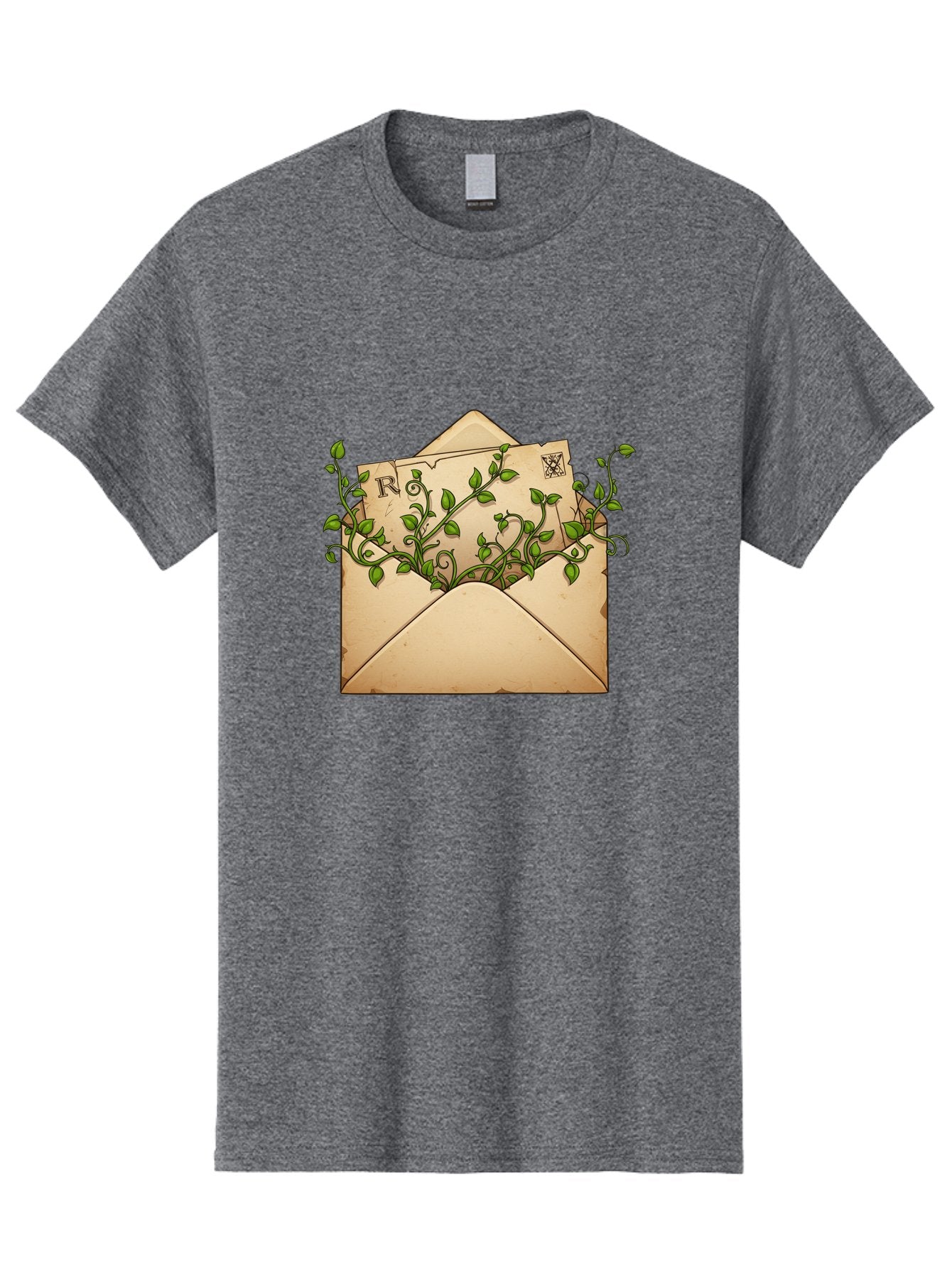 Envelope-With-Vines-And-Letter Men'S Graphic Tee, 100% Cotton, Comfortable Casual Summer Wear, Machine Washable, Vintage Camera, Old Camera, Antique Camera, Black Camera, Classic Photography, Photography Equipment, Nostalgic Device, Bam381 12