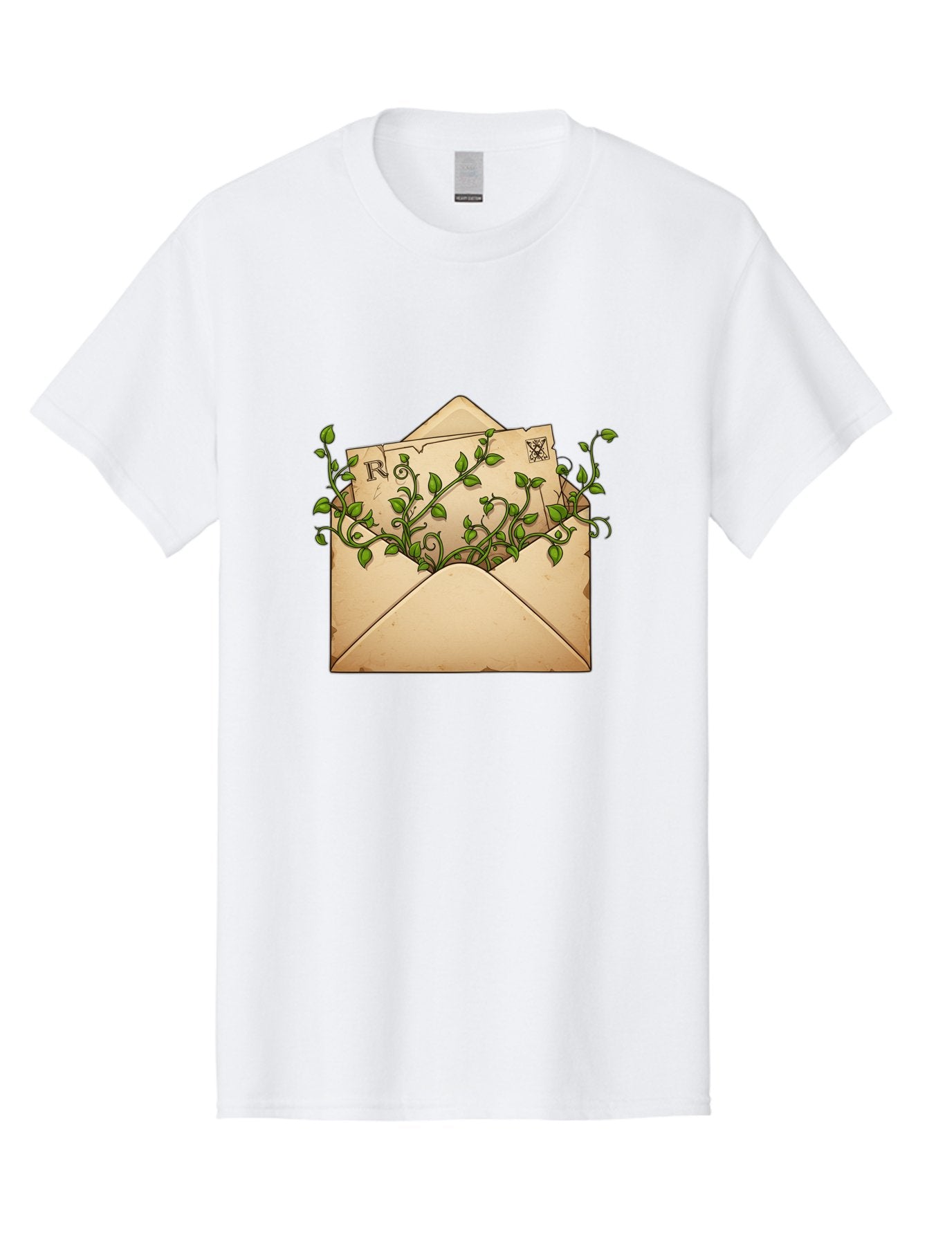 Envelope-With-Vines-And-Letter Men'S Graphic Tee, 100% Cotton, Comfortable Casual Summer Wear, Machine Washable, Vintage Camera, Old Camera, Antique Camera, Black Camera, Classic Photography, Photography Equipment, Nostalgic Device, Bam381 9
