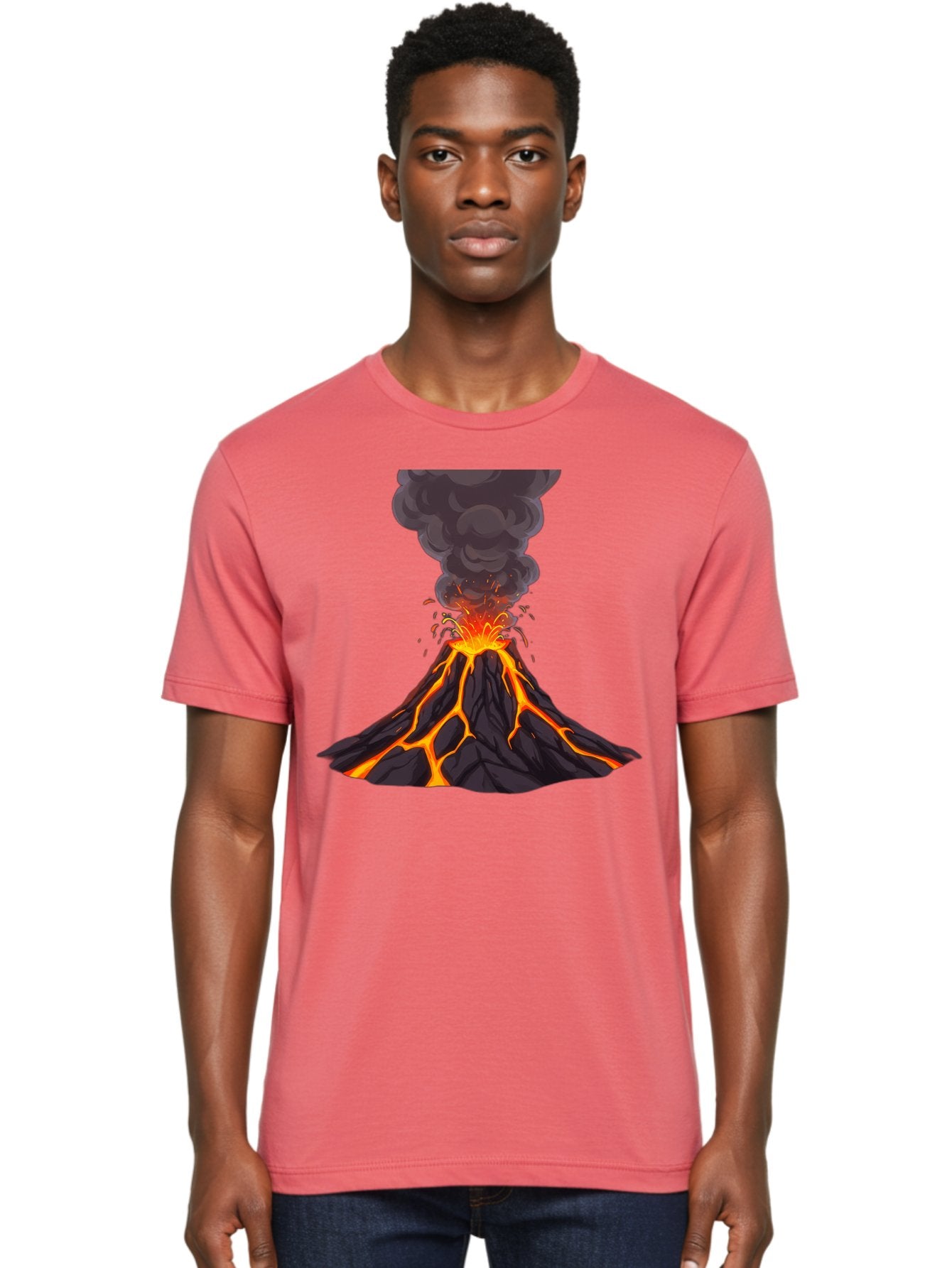 Erupting-Volcano Men'S Graphic Tee, 100% Cotton, Comfortable Casual Summer Wear, Machine Washable, Vintage Camera, Old Camera, Antique Camera, Black Camera, Classic Photography, Photography Equipment, Nostalgic Device, Film Camera, Camera Art Bam384 20