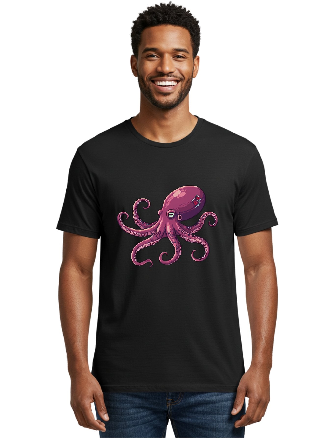 Fabled-Octopus Men'S Graphic Tee, 100% Cotton, Comfortable Casual Summer Wear, Machine Washable, Vintage Camera, Old Camera, Antique Camera, Black Camera, Classic Photography, Photography Equipment, Nostalgic Device, Film Camera, Camera Art Bam387 21