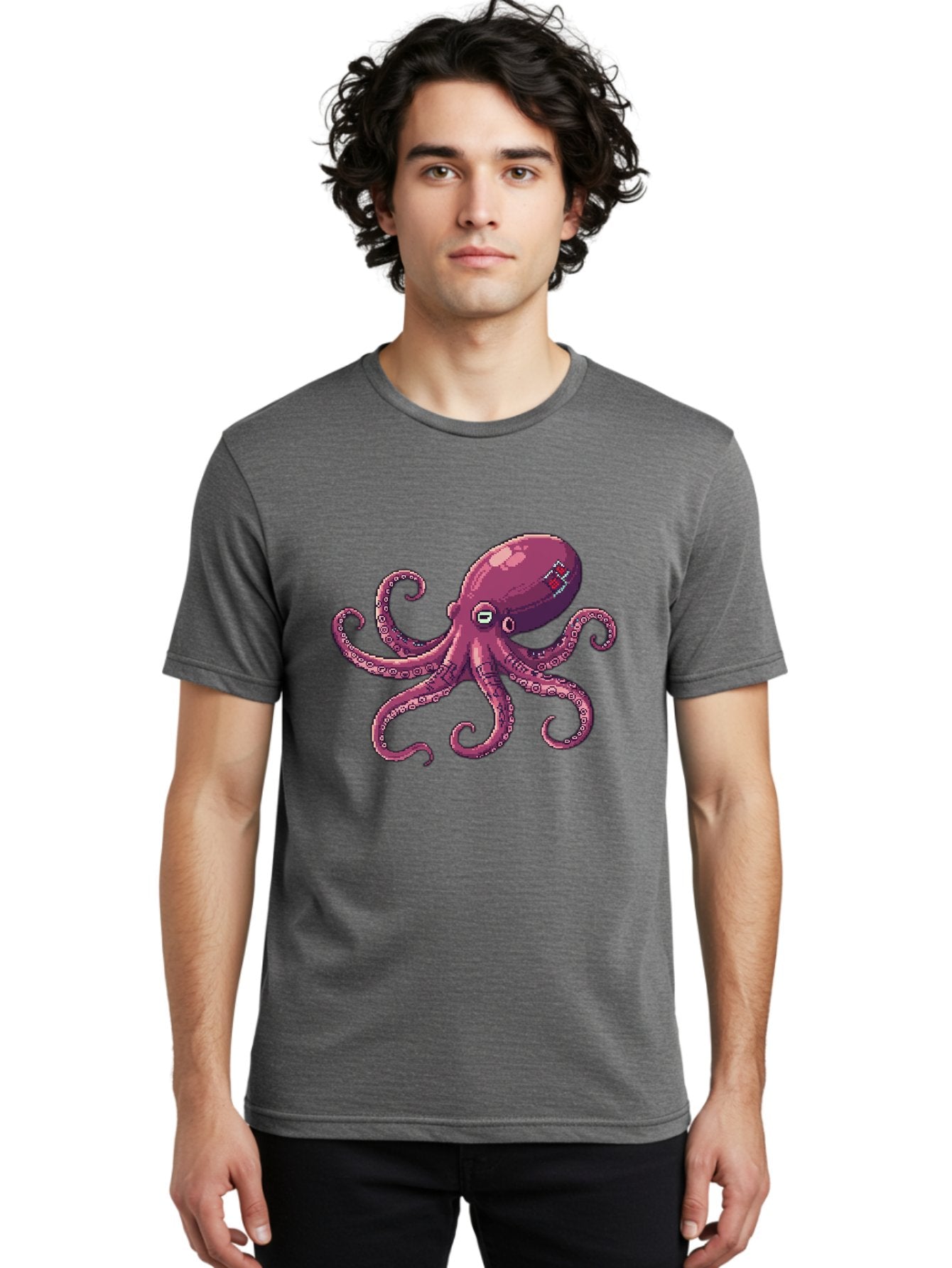 Fabled-Octopus Men'S Graphic Tee, 100% Cotton, Comfortable Casual Summer Wear, Machine Washable, Vintage Camera, Old Camera, Antique Camera, Black Camera, Classic Photography, Photography Equipment, Nostalgic Device, Film Camera, Camera Art Bam387 30