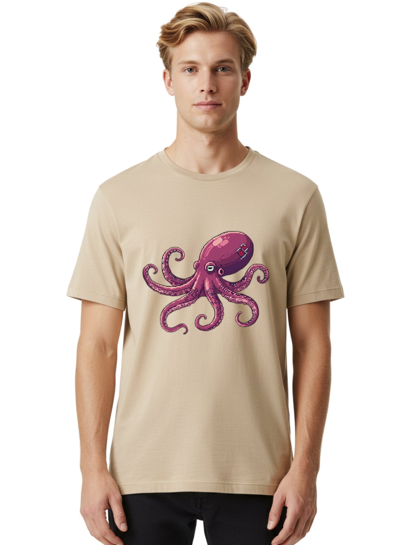 Fabled-Octopus Men'S Graphic Tee, 100% Cotton, Comfortable Casual Summer Wear, Machine Washable, Vintage Camera, Old Camera, Antique Camera, Black Camera, Classic Photography, Photography Equipment, Nostalgic Device, Film Camera, Camera Art Bam387 25