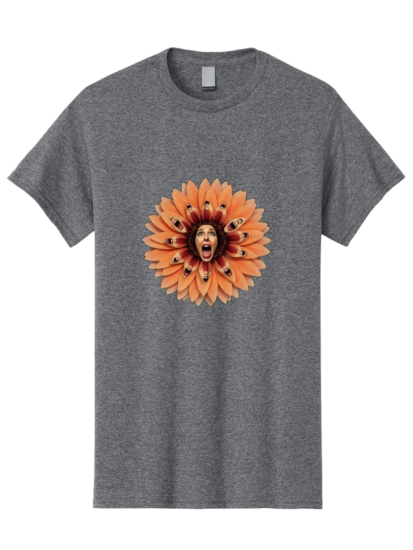 Faces-In-Floral-Pattern Men'S Graphic Tee, 100% Cotton, Comfortable Casual Summer Wear, Machine Washable, Vintage Camera, Old Camera, Antique Camera, Black Camera, Classic Photography, Photography Equipment, Nostalgic Device, Film Camera, Bam388