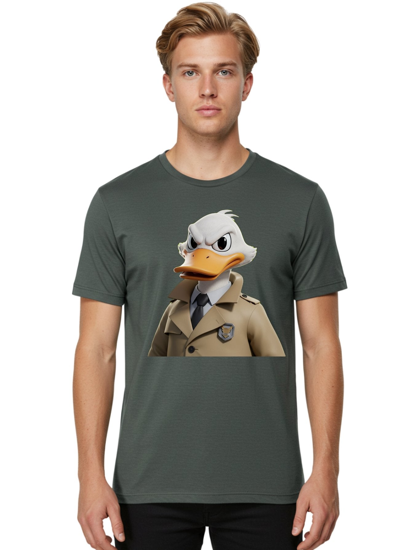 Fbi-Duck Men'S Graphic Tee, 100% Cotton, Comfortable Casual Summer Wear, Machine Washable, Vintage Camera, Old Camera, Antique Camera, Black Camera, Classic Photography, Photography Equipment, Nostalgic Device, Film Camera, Camera Art Bam392 24