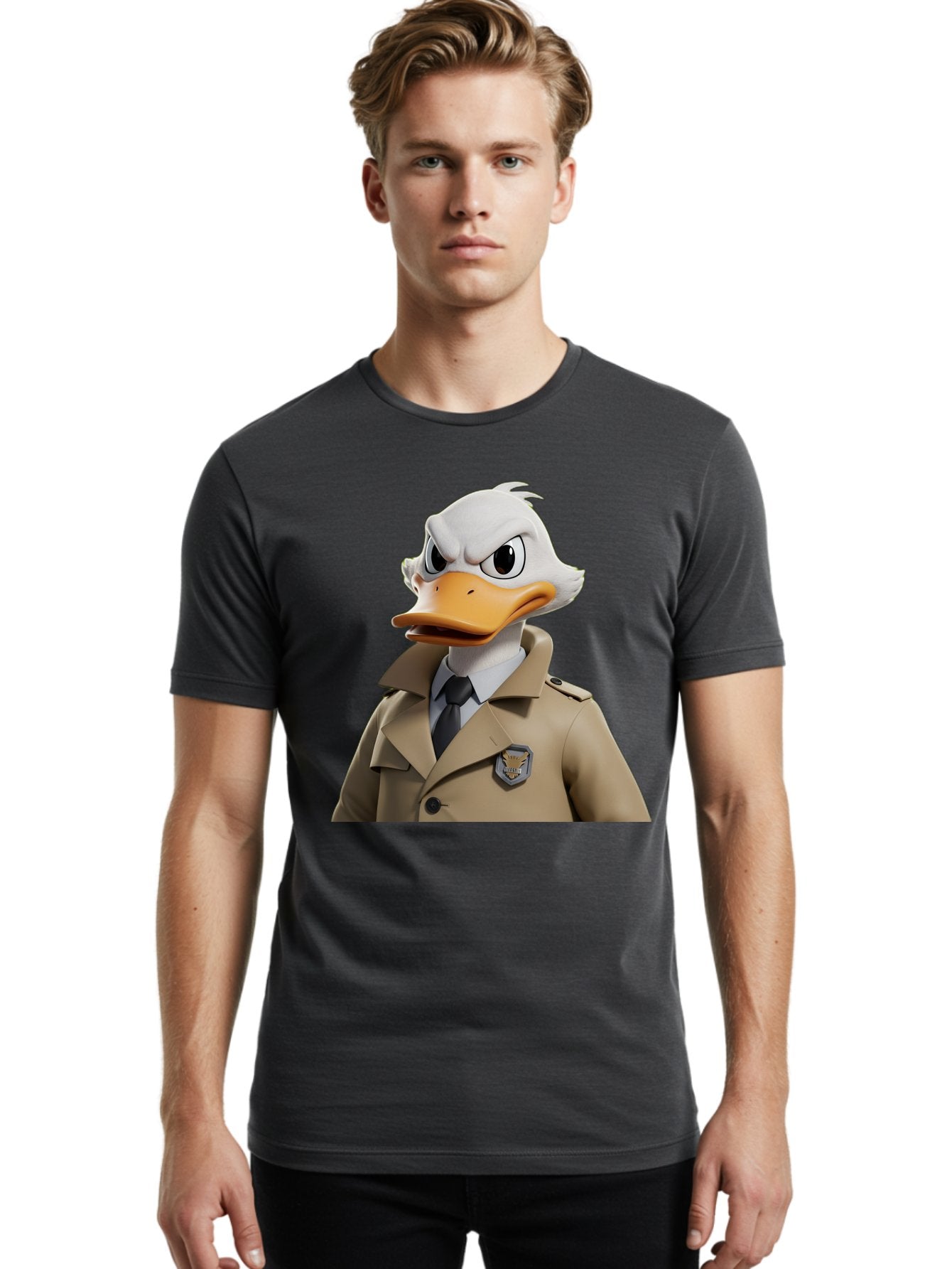 Fbi-Duck Men'S Graphic Tee, 100% Cotton, Comfortable Casual Summer Wear, Machine Washable, Vintage Camera, Old Camera, Antique Camera, Black Camera, Classic Photography, Photography Equipment, Nostalgic Device, Film Camera, Camera Art Bam392 22