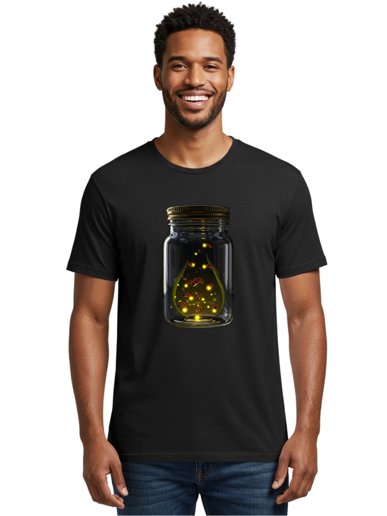 Fireflies-In-A-Jar Men'S Graphic Tee, 100% Cotton, Comfortable Casual Summer Wear, Machine Washable, Vintage Camera, Old Camera, Antique Camera, Black Camera, Classic Photography, Photography Equipment, Nostalgic Device, Film Camera, Bam398 23
