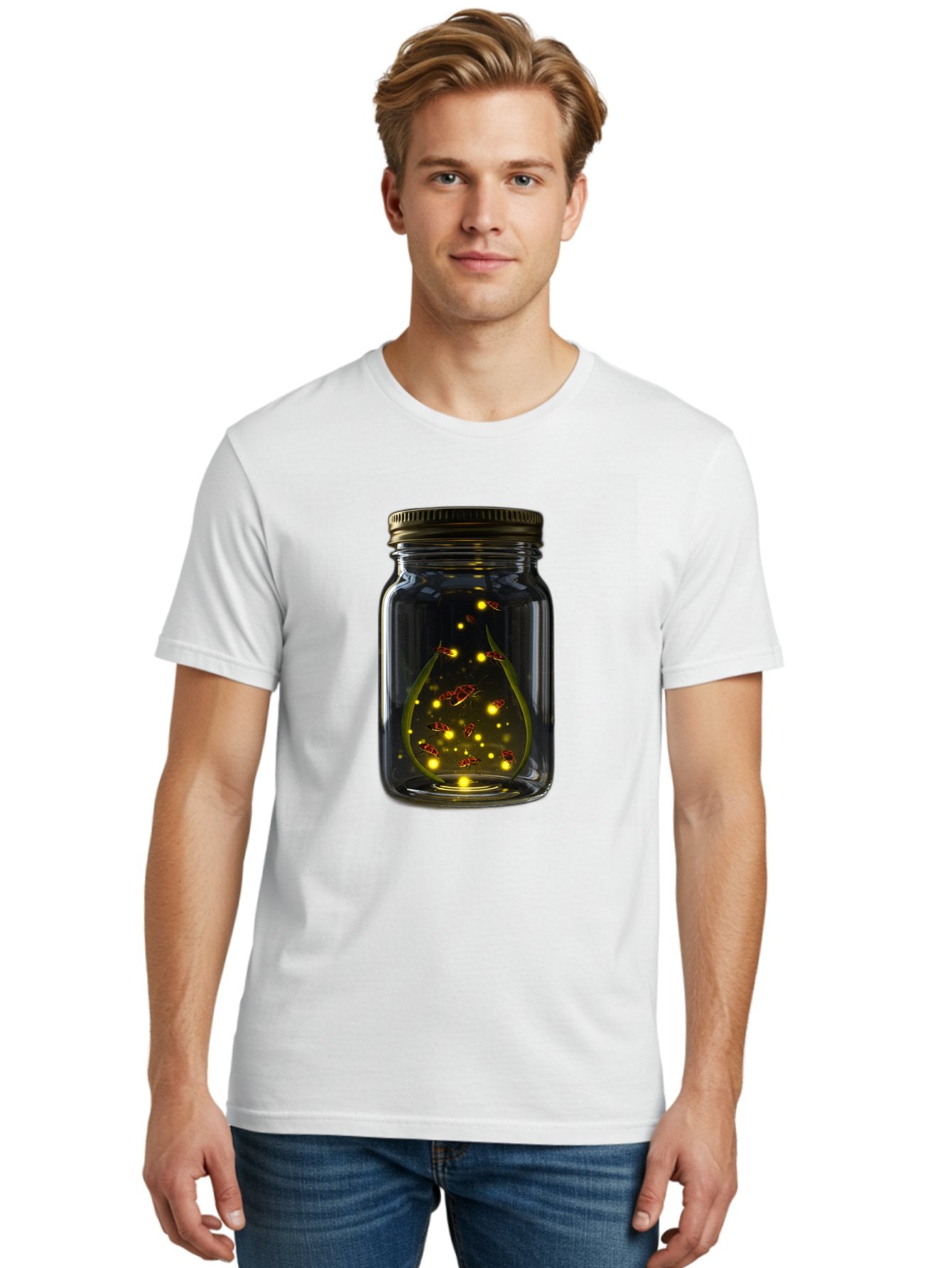 Fireflies-In-A-Jar Men'S Graphic Tee, 100% Cotton, Comfortable Casual Summer Wear, Machine Washable, Vintage Camera, Old Camera, Antique Camera, Black Camera, Classic Photography, Photography Equipment, Nostalgic Device, Film Camera, Bam398 21