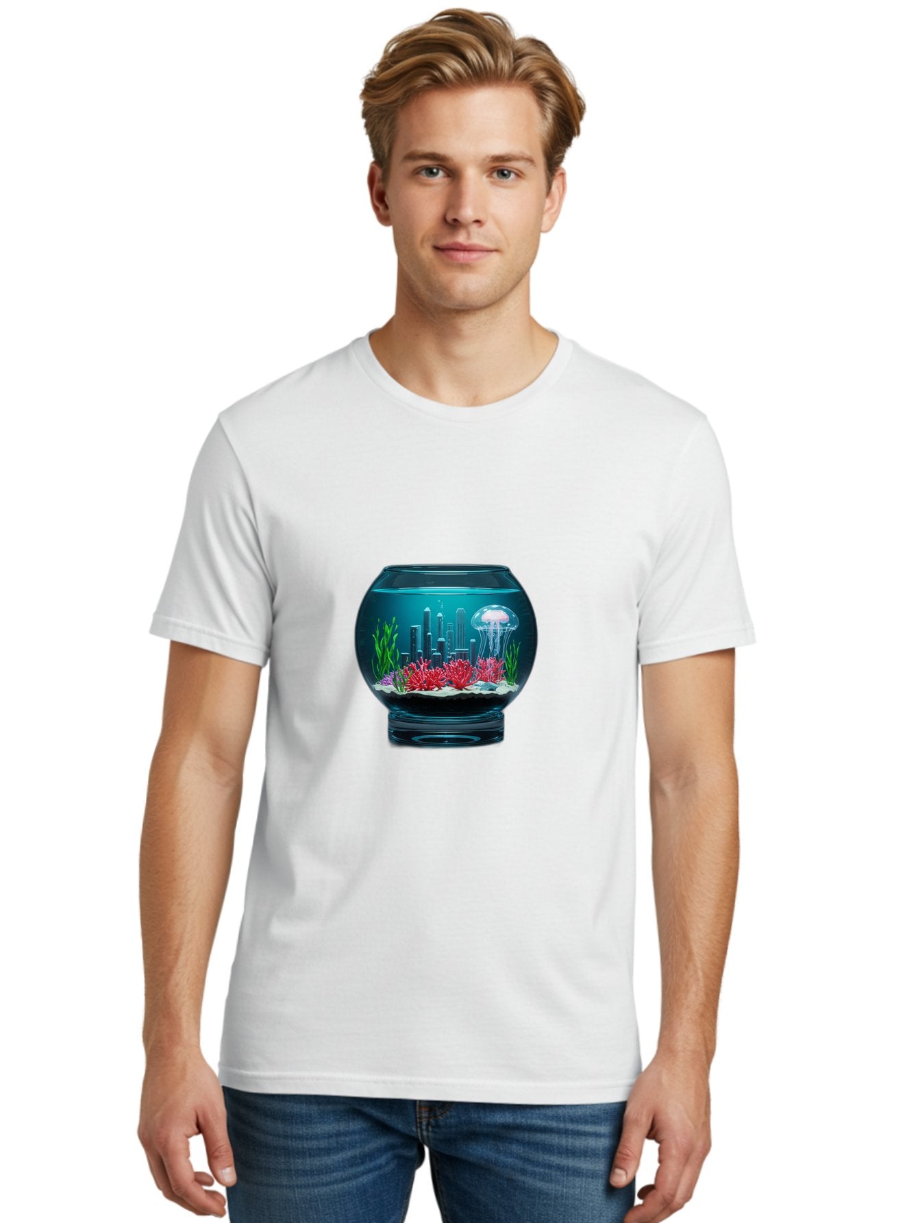 Fish-Bowl-Cityscape Men'S Graphic Tee, 100% Cotton, Comfortable Casual Summer Wear, Machine Washable, Vintage Camera, Old Camera, Antique Camera, Black Camera, Classic Photography, Photography Equipment, Nostalgic Device, Film Camera, Bam399 27
