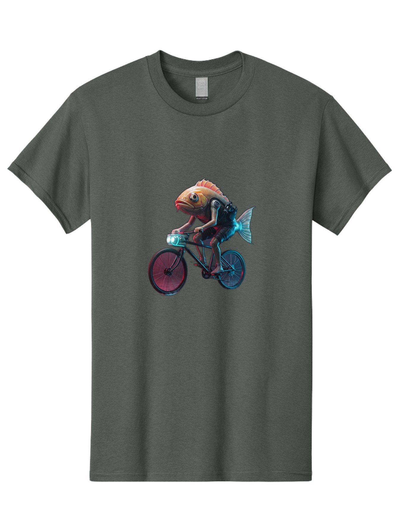 Fish-On-Bicycle-1 Men'S Graphic Tee, 100% Cotton, Comfortable Casual Summer Wear, Machine Washable, Vintage Camera, Old Camera, Antique Camera, Black Camera, Classic Photography, Photography Equipment, Nostalgic Device, Film Camera, Camera Art Bam401 5