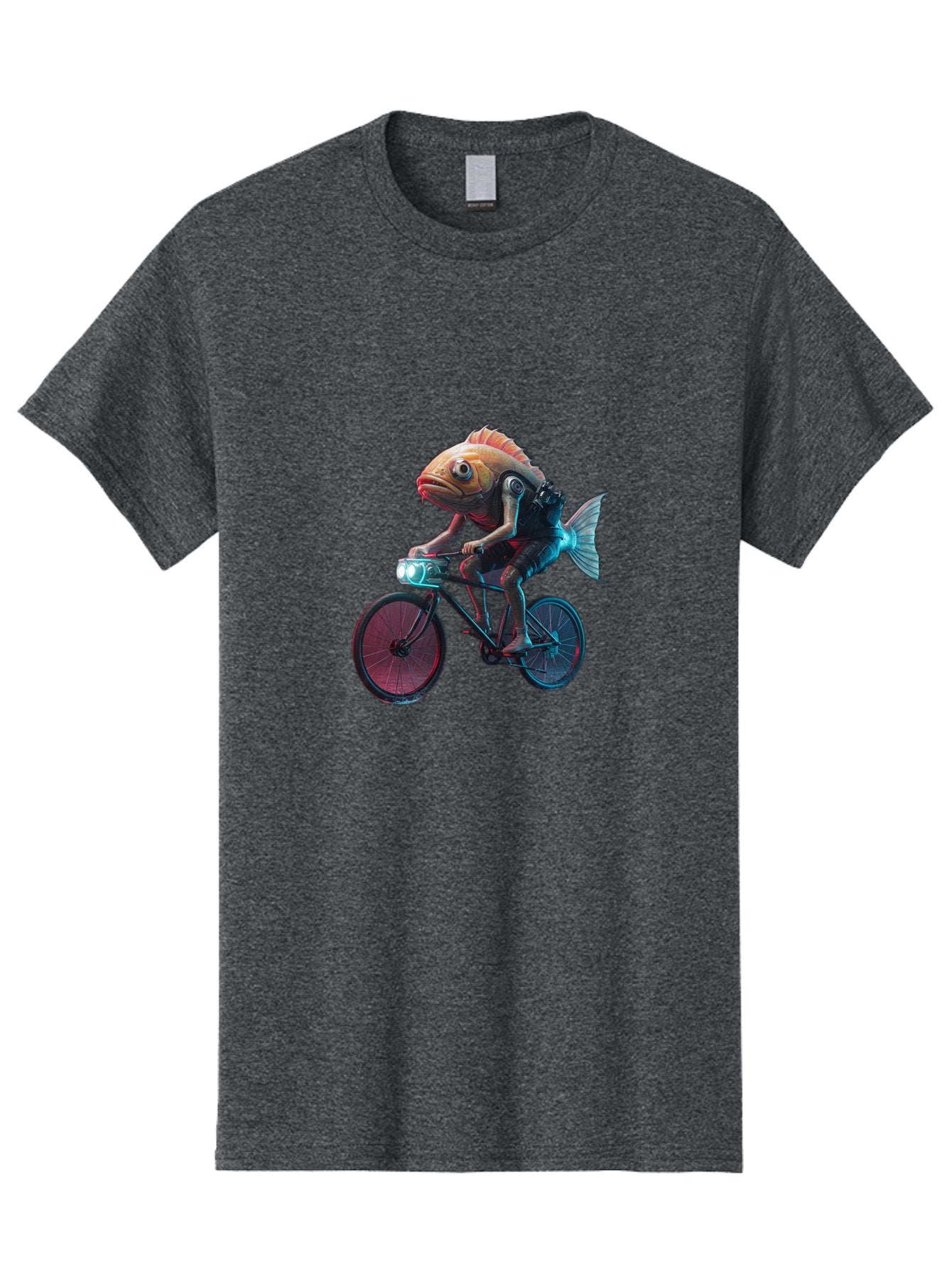 Fish-On-Bicycle-1 Men'S Graphic Tee, 100% Cotton, Comfortable Casual Summer Wear, Machine Washable, Vintage Camera, Old Camera, Antique Camera, Black Camera, Classic Photography, Photography Equipment, Nostalgic Device, Film Camera, Camera Art Bam401 3