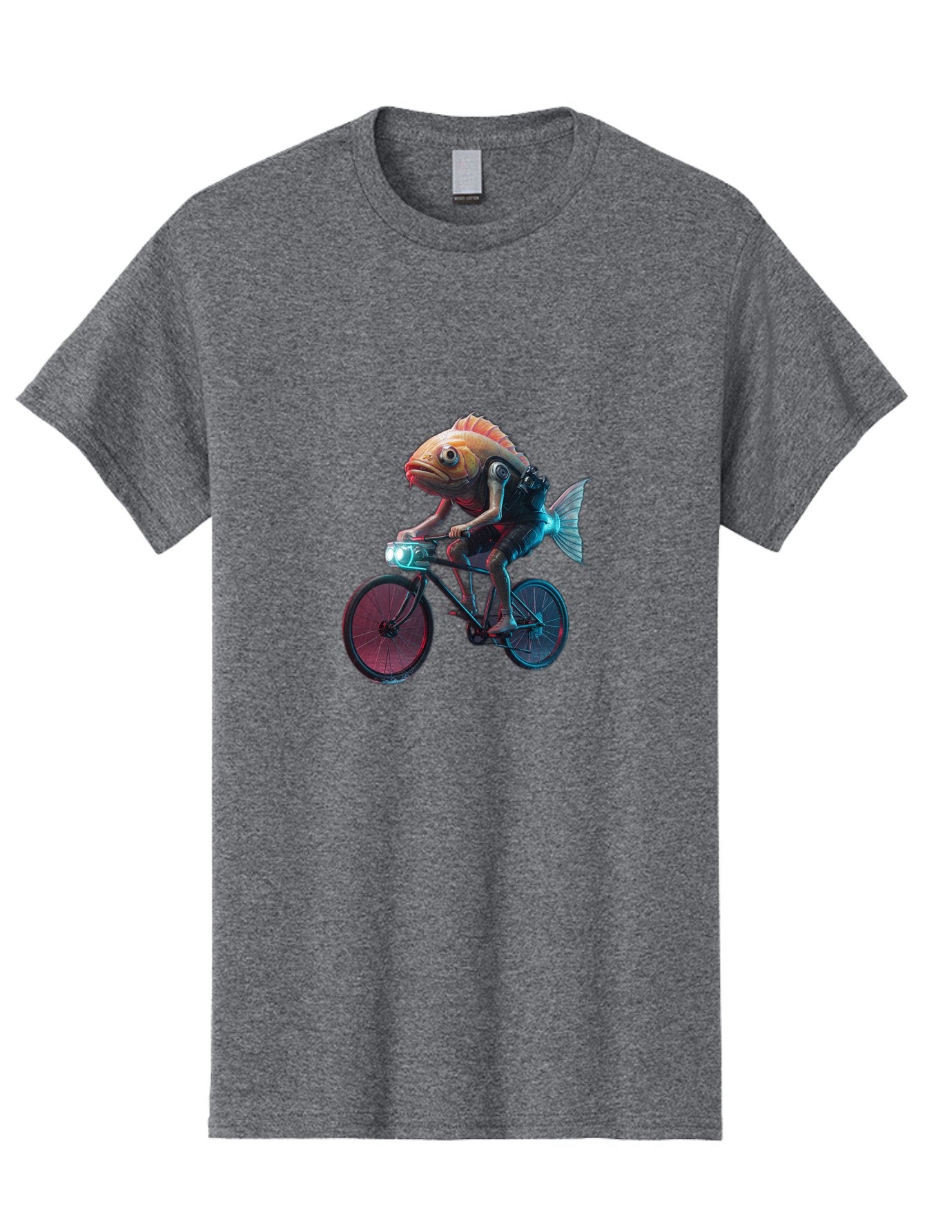 Fish-On-Bicycle-1 Men'S Graphic Tee, 100% Cotton, Comfortable Casual Summer Wear, Machine Washable, Vintage Camera, Old Camera, Antique Camera, Black Camera, Classic Photography, Photography Equipment, Nostalgic Device, Film Camera, Camera Art Bam401 6