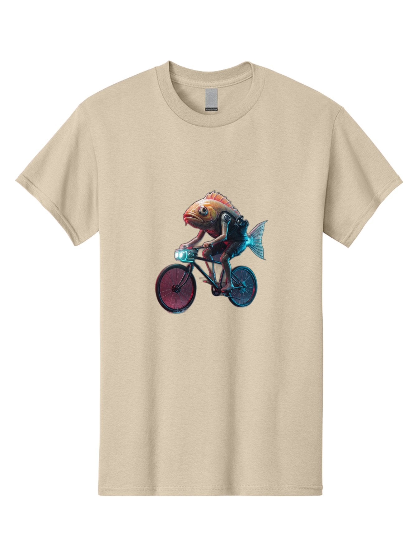 Fish-On-Bicycle-1 Men'S Graphic Tee, 100% Cotton, Comfortable Casual Summer Wear, Machine Washable, Vintage Camera, Old Camera, Antique Camera, Black Camera, Classic Photography, Photography Equipment, Nostalgic Device, Film Camera, Camera Art Bam401 13