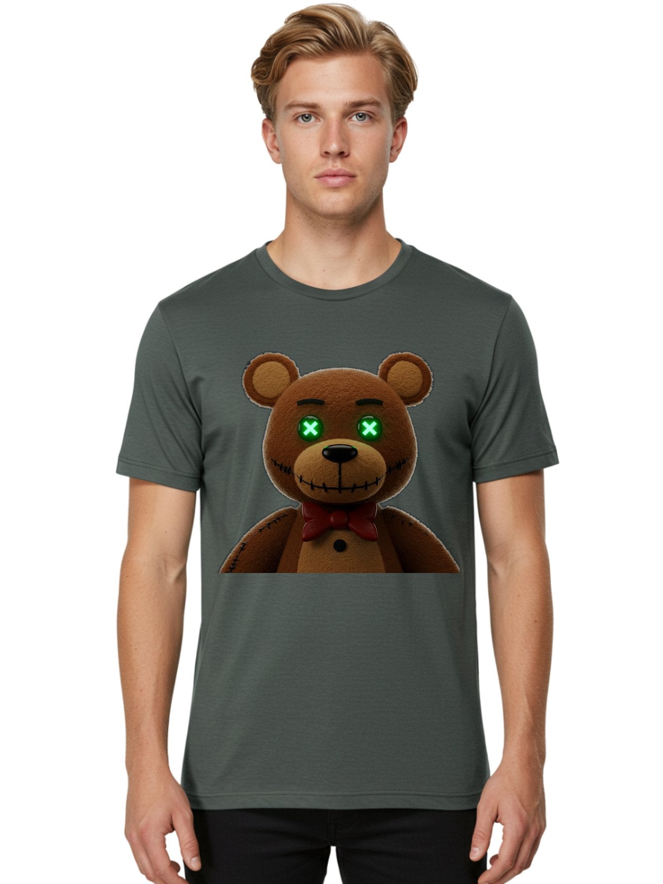 Five-Nights-At-Freddy-S-Bear Men'S Graphic Tee, 100% Cotton, Comfortable Casual Summer Wear, Machine Washable, Vintage Camera, Old Camera, Antique Camera, Black Camera, Classic Photography, Photography Equipment, Nostalgic Device, Film Camera, Bam406 25