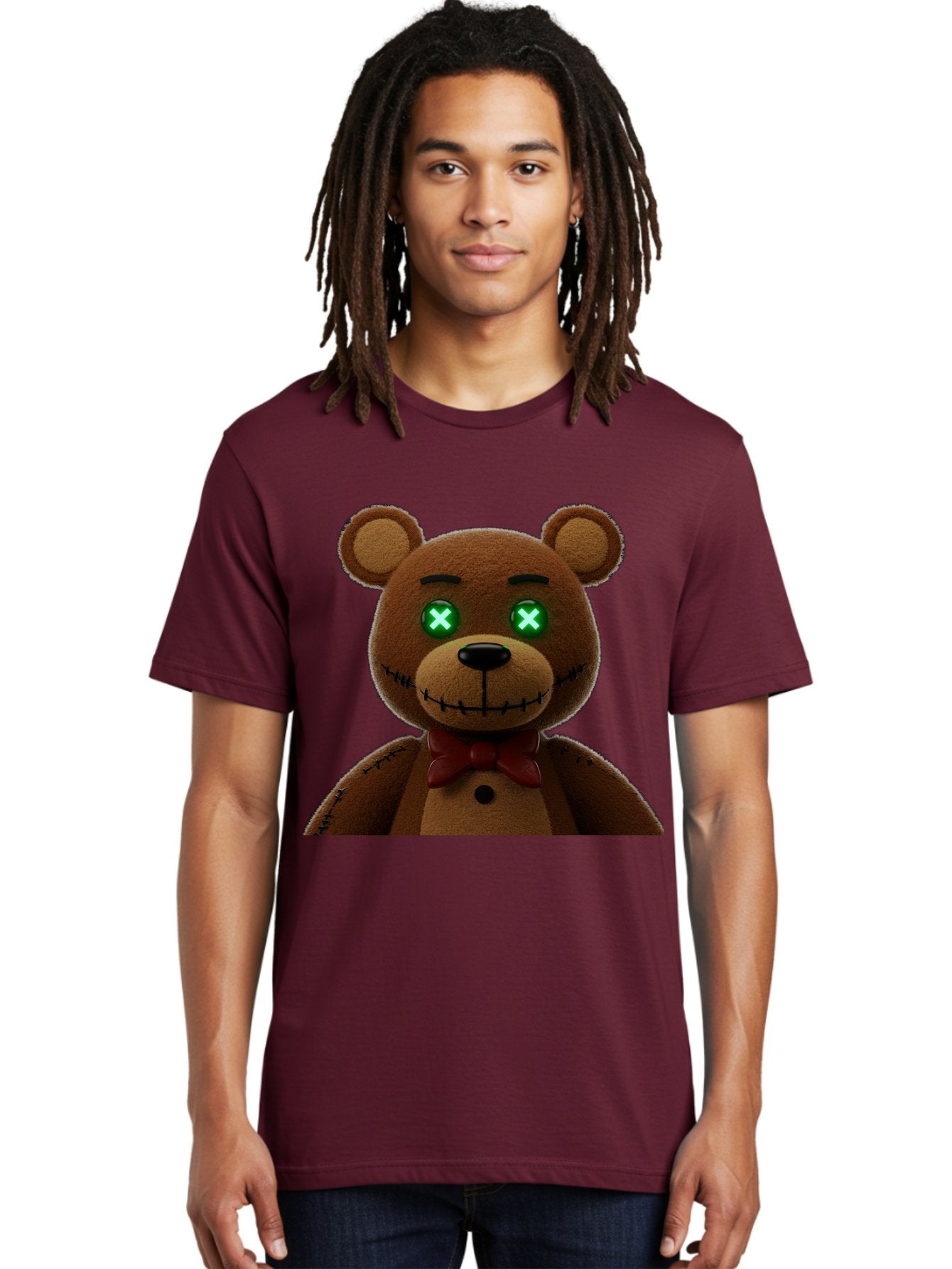 Five-Nights-At-Freddy-S-Bear Men'S Graphic Tee, 100% Cotton, Comfortable Casual Summer Wear, Machine Washable, Vintage Camera, Old Camera, Antique Camera, Black Camera, Classic Photography, Photography Equipment, Nostalgic Device, Film Camera, Bam406 26